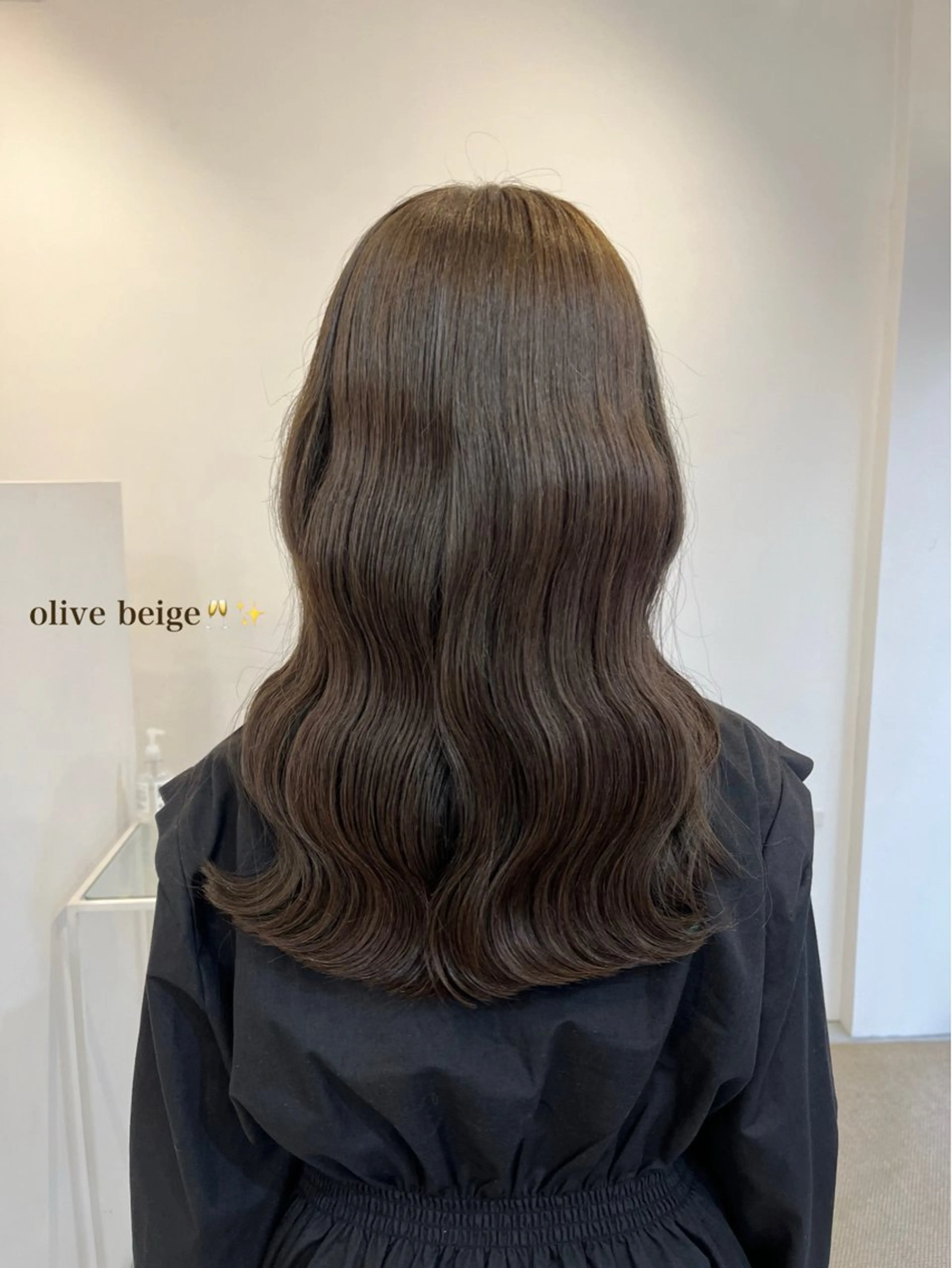 ミディアム 切りっぱなしボブ ボブ シースルーバング fit　stand所属・ハルカ/ fit standのヘアスタイル