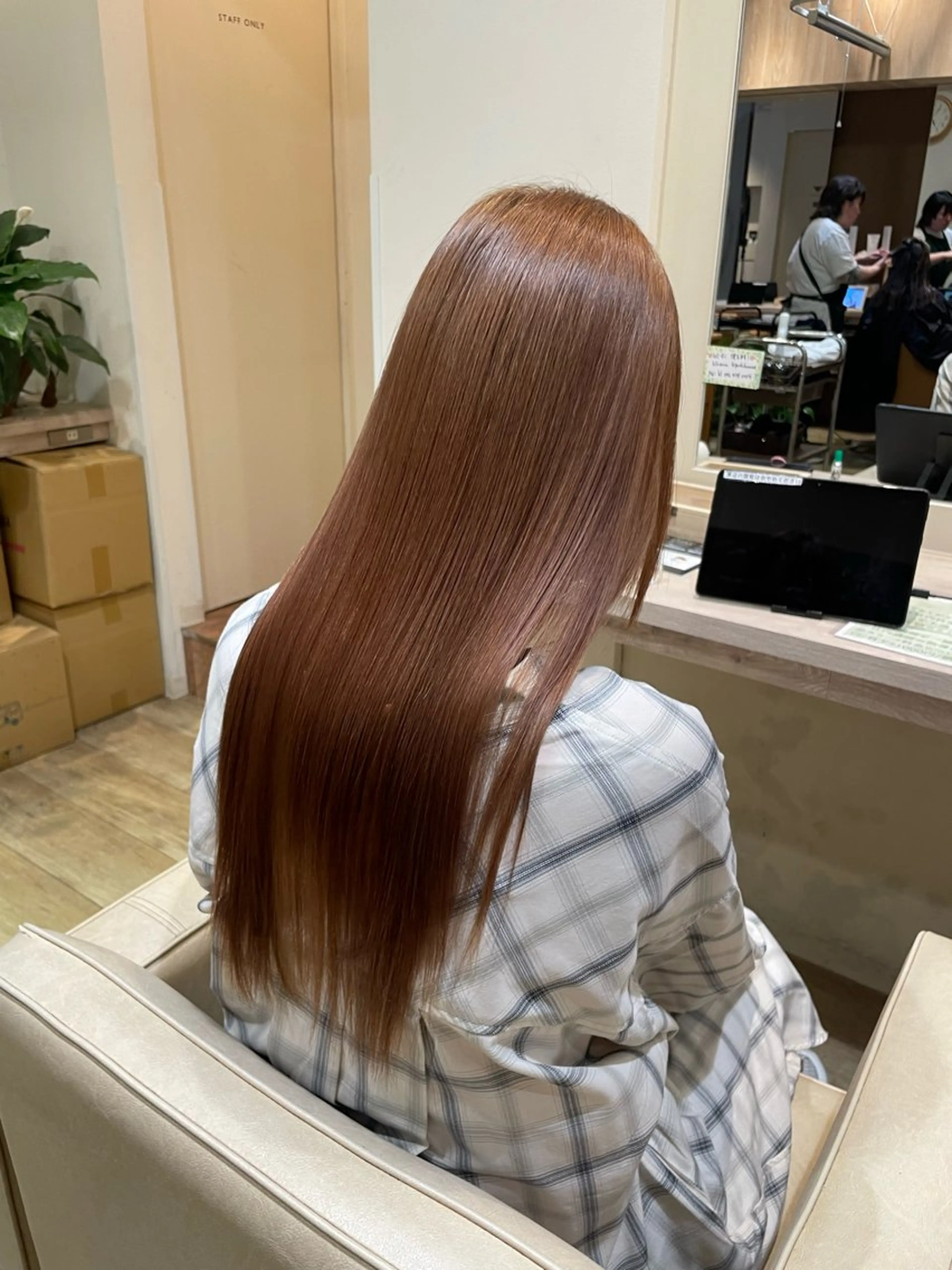 ロング 髪質改善 トリートメント 酸性ストレート 縮毛矯正 トリートメント 髪質改善/Bloss om🌷高橋沙衣のヘアスタイル