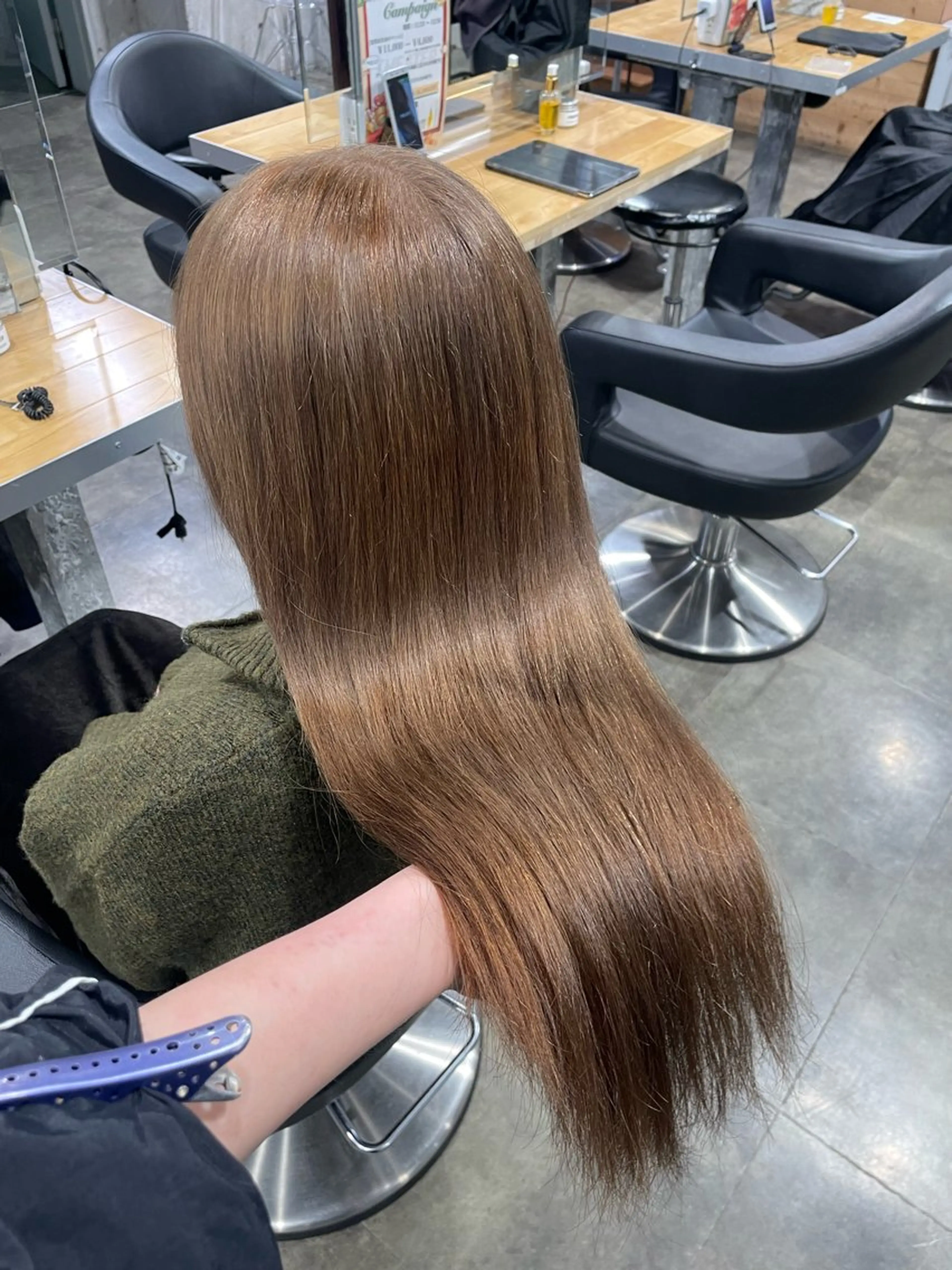 カラー ヘアカラー トリートメント ヘアセット 🤍ベージュ/透明感 韓国ヘア/まりん🤍のヘアスタイル