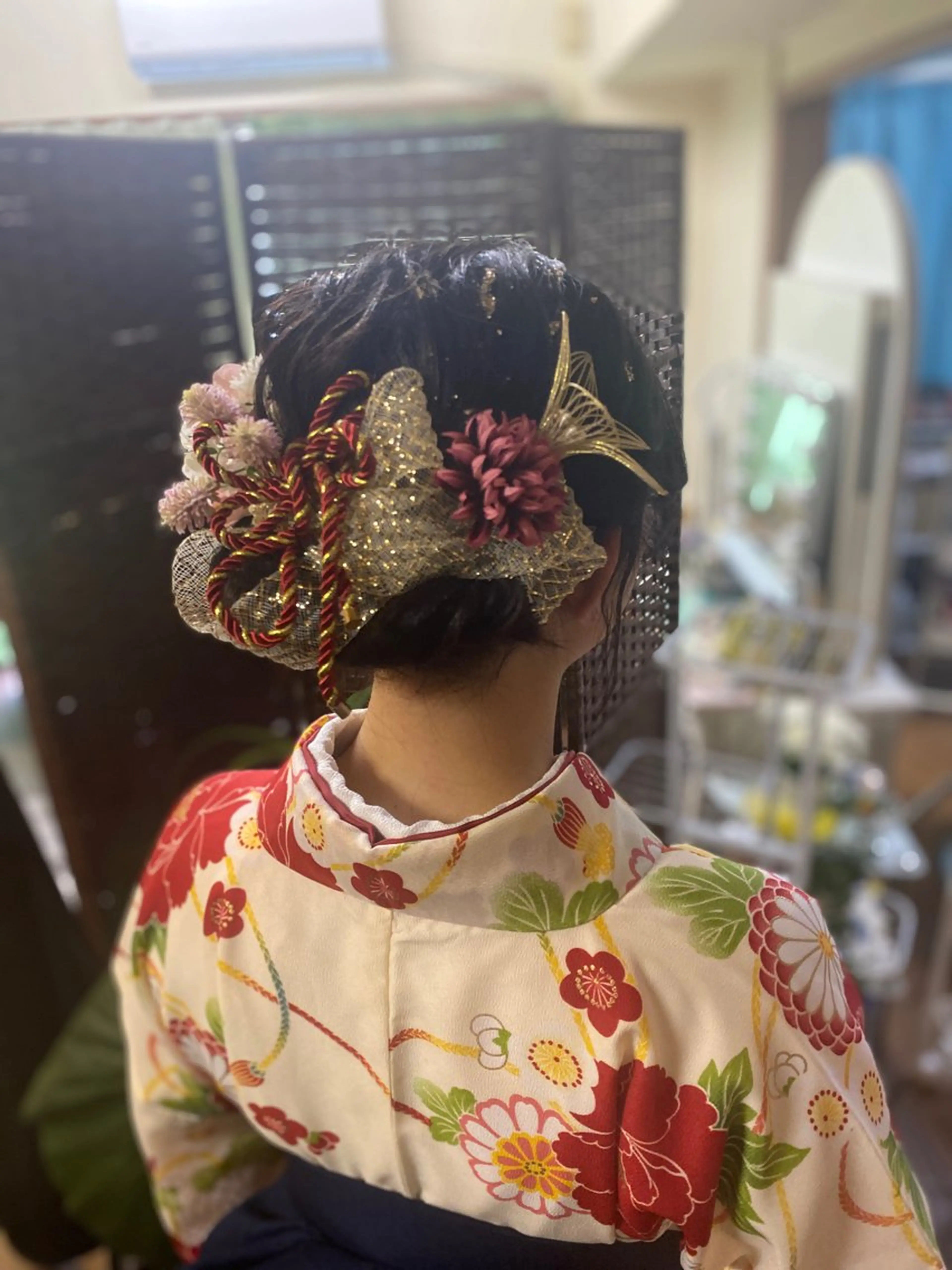 セミロング ヘアアレンジ ヘアセット hairmake Sakura松本真理のヘアスタイル