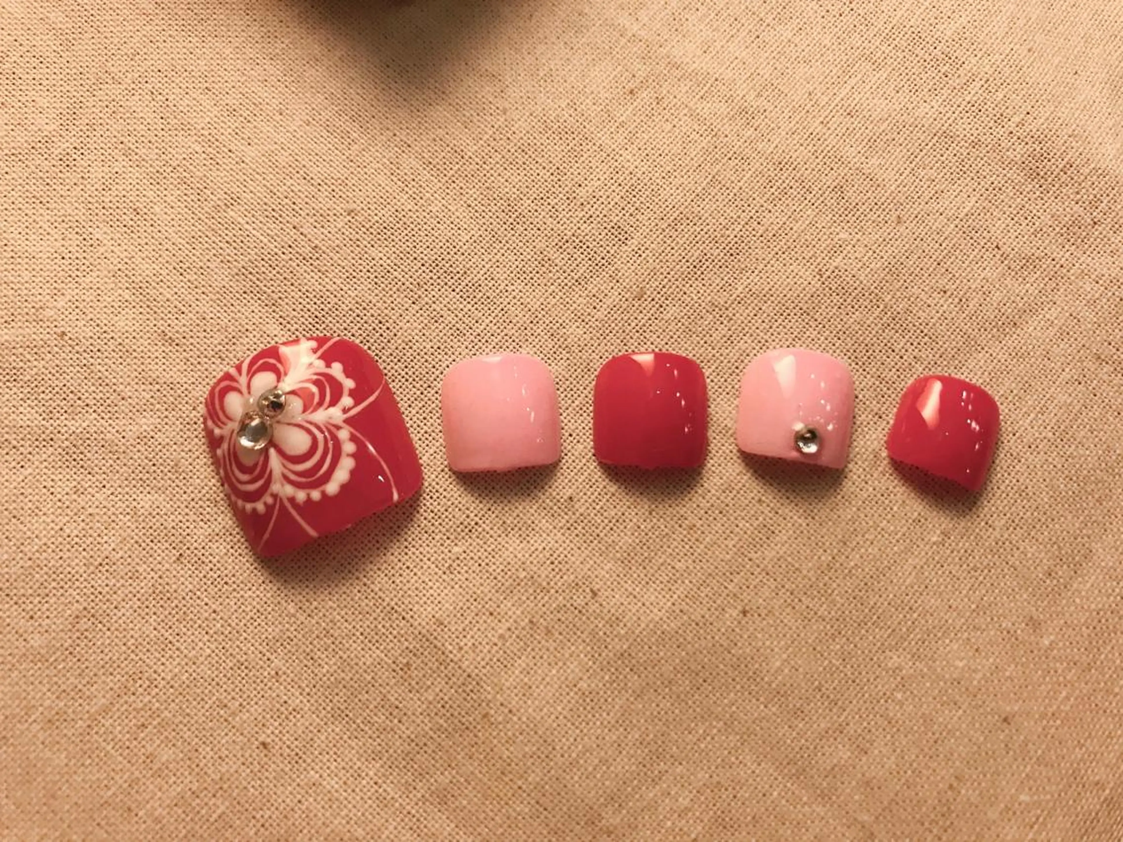 ネイル レース ピンク Flam Nailのネイルデザイン