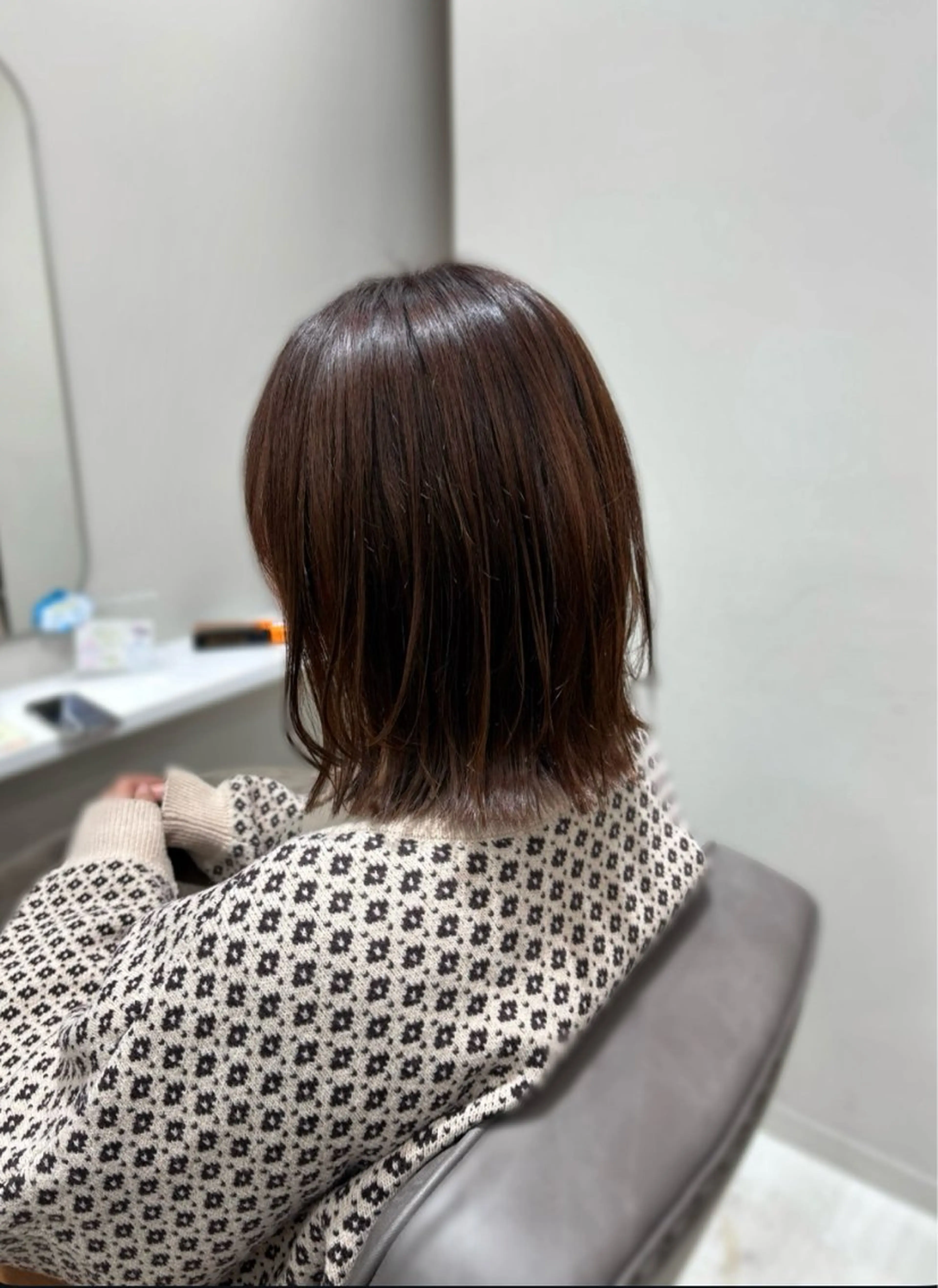 ミディアム ボブレイヤー ボブ レイヤーカット カット ヘアカラー 🌿髪質改善/レイヤ ー🌿ひかるんのヘアスタイル