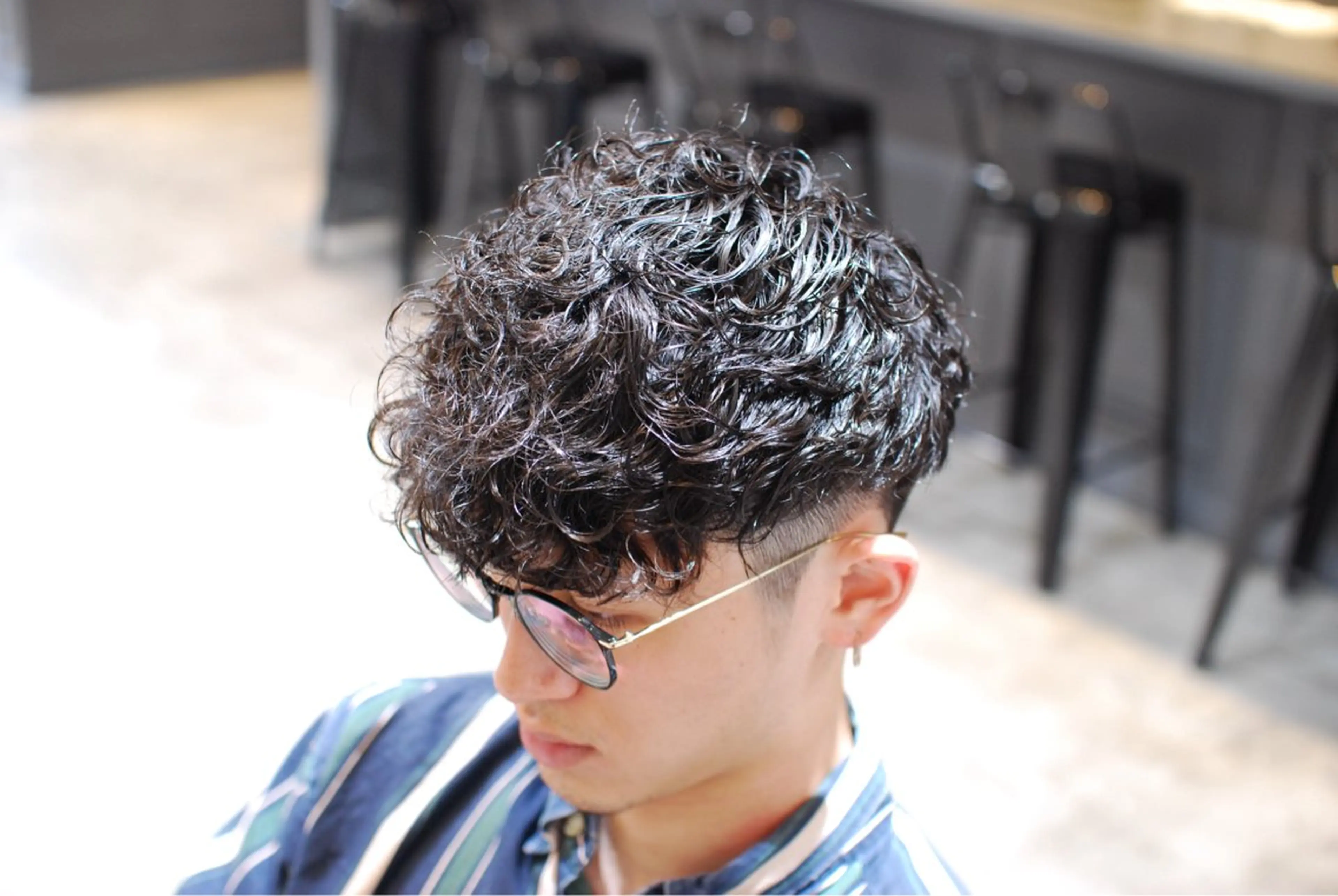 メンズ スペインカール 鈴木 雅也　大宮メンズ✂️のヘアスタイル
