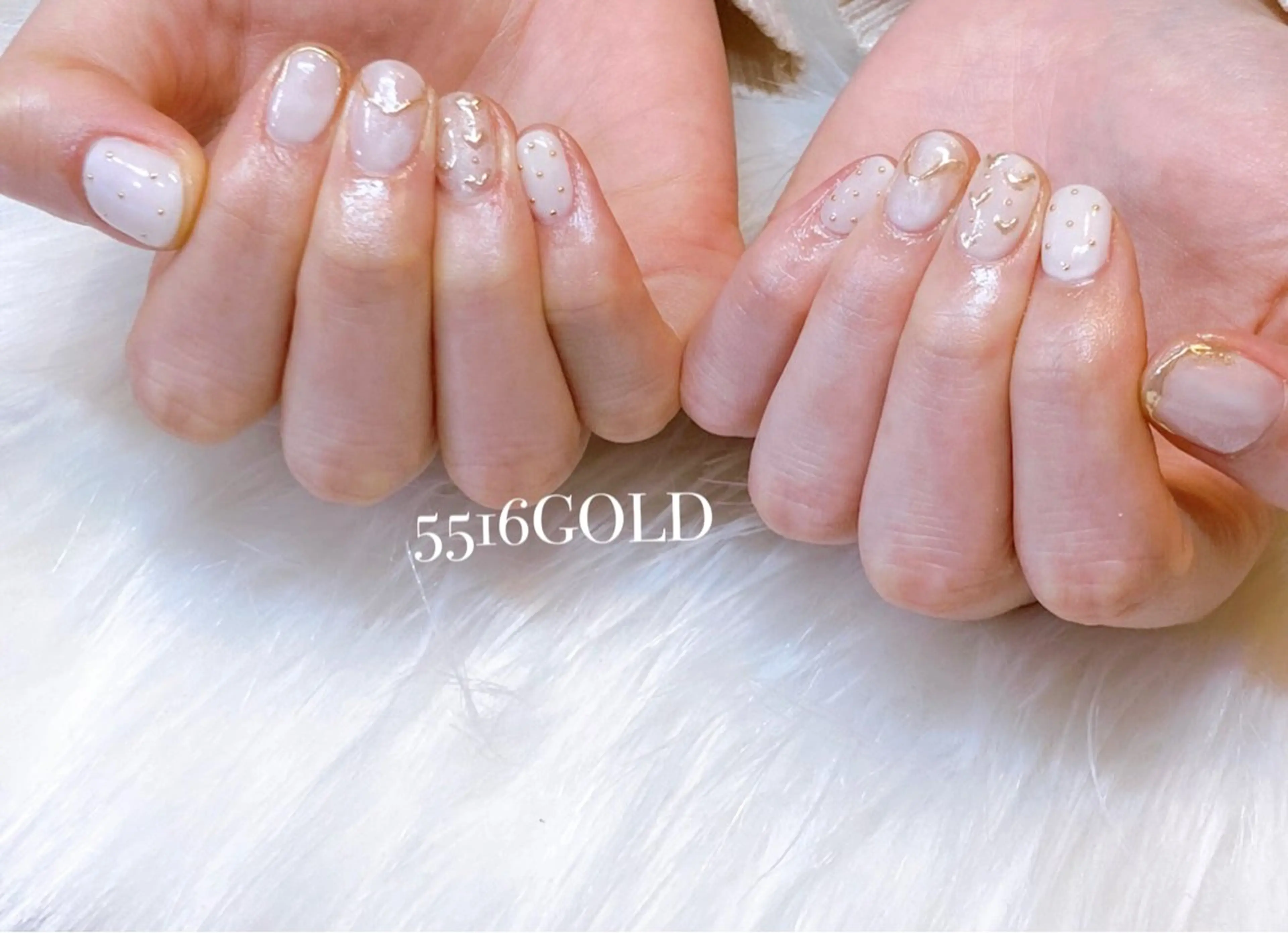 ネイル ハート ニュアンスネイル 💎5516 MACHIKOのネイルデザイン