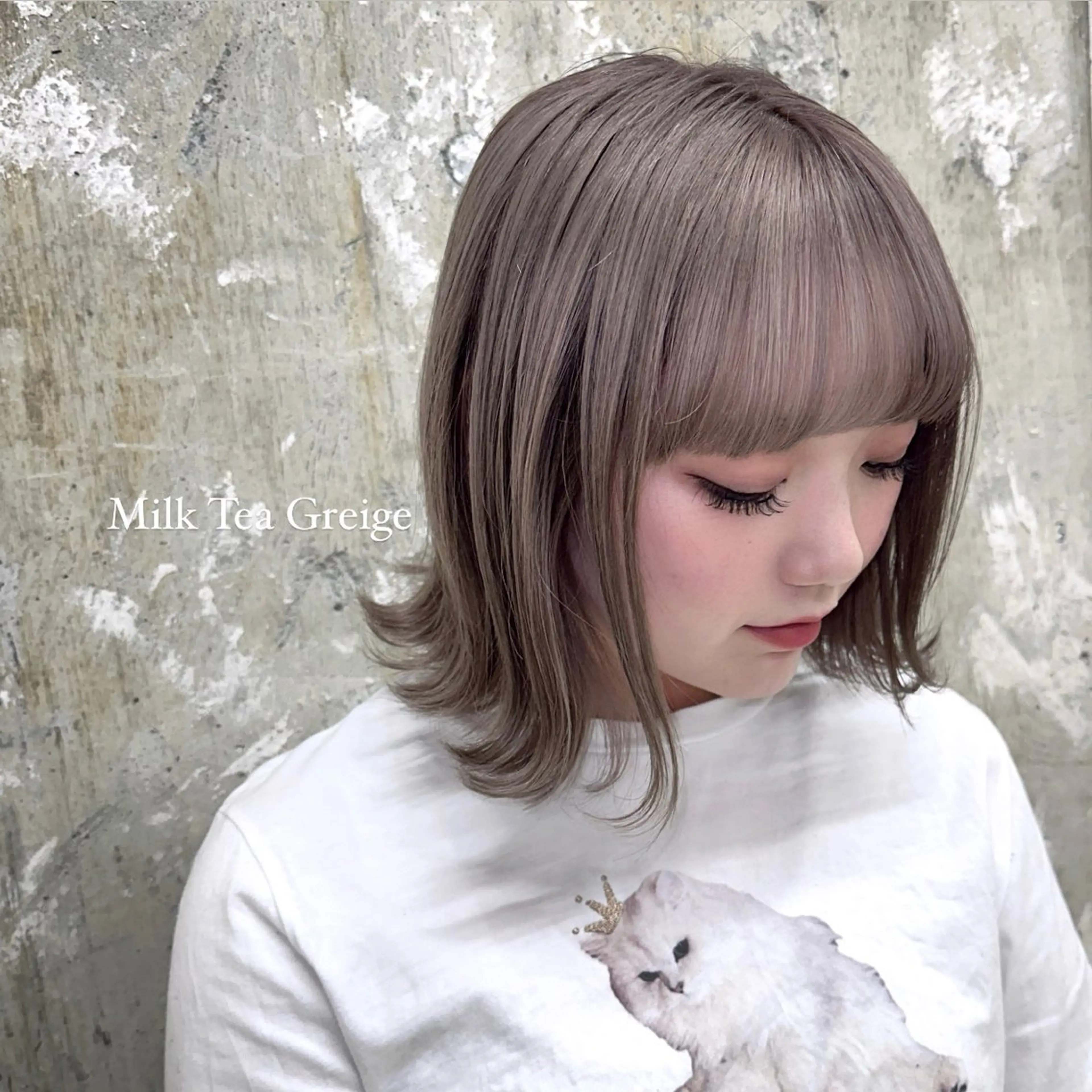 ミディアム カラー nanami ￤透明感￤ラベンダーのヘアスタイル