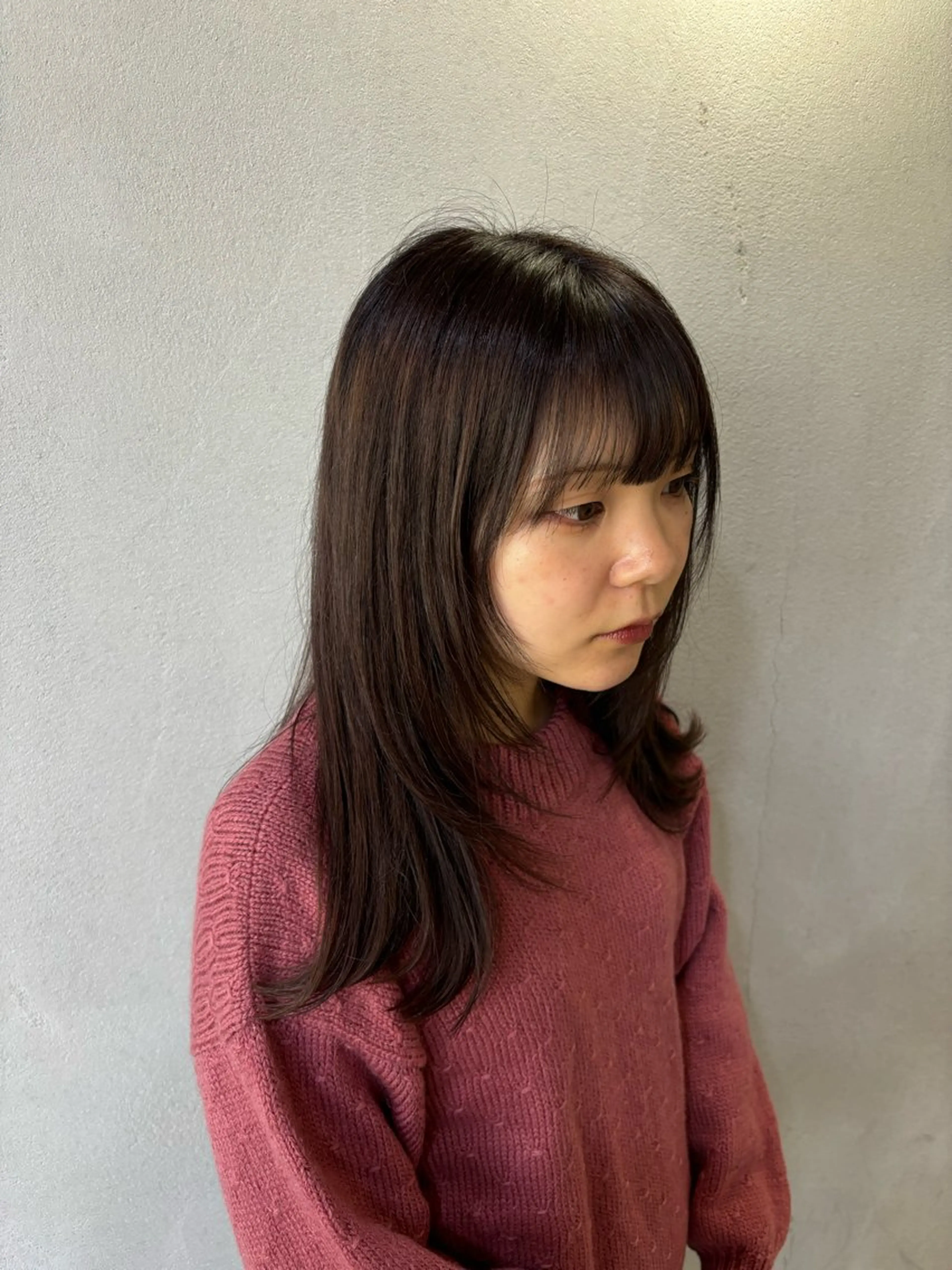 セミロング カラー カット ヘアカラー トリートメント mono / Manatoのヘアスタイル