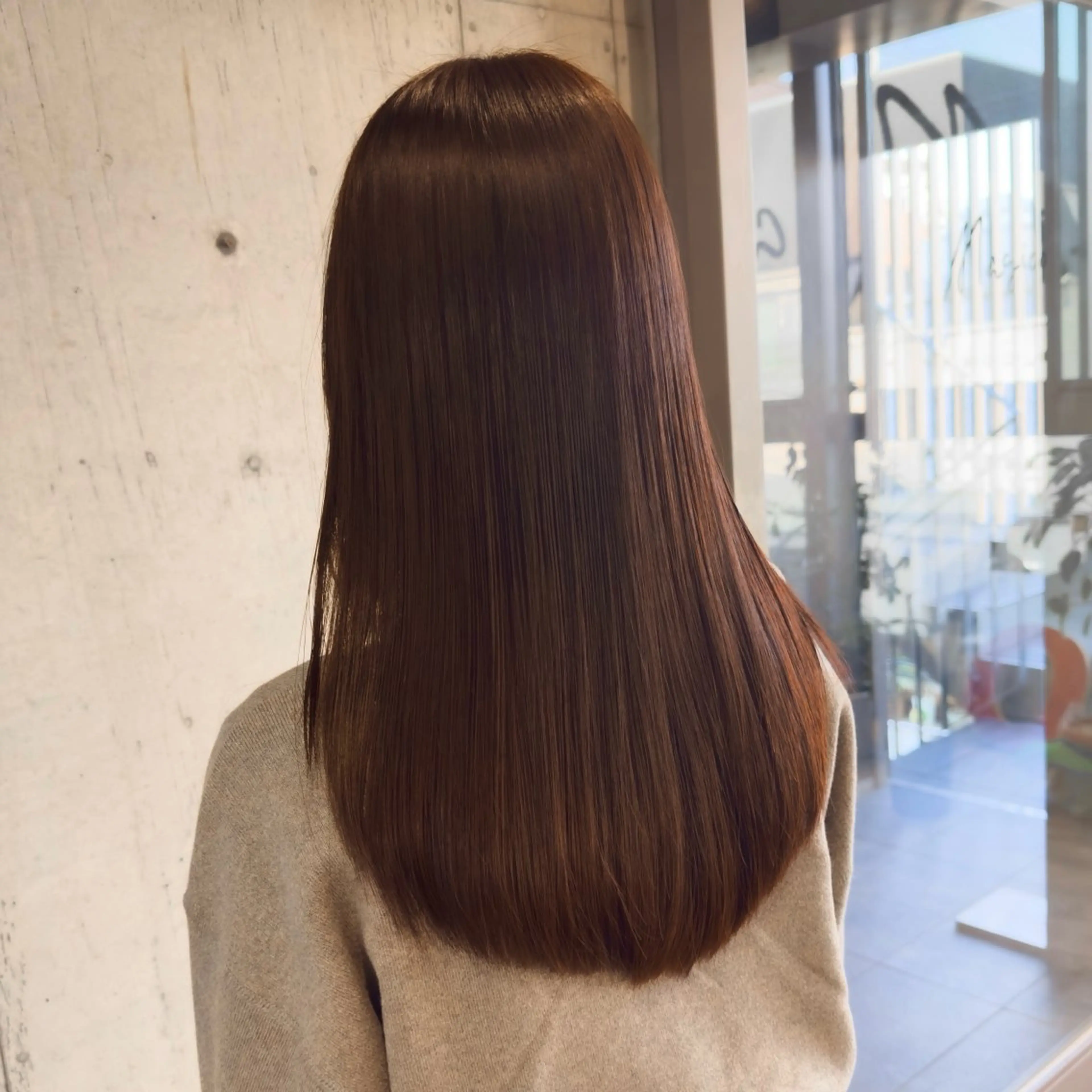 ロング カラー ブラウンカラー 透明感カラー 髪質改善 トリートメント カット ヘアカラー トリートメント ⛄️似合わせ暖色/ 抜け感レイヤー/ゆいのヘアスタイル