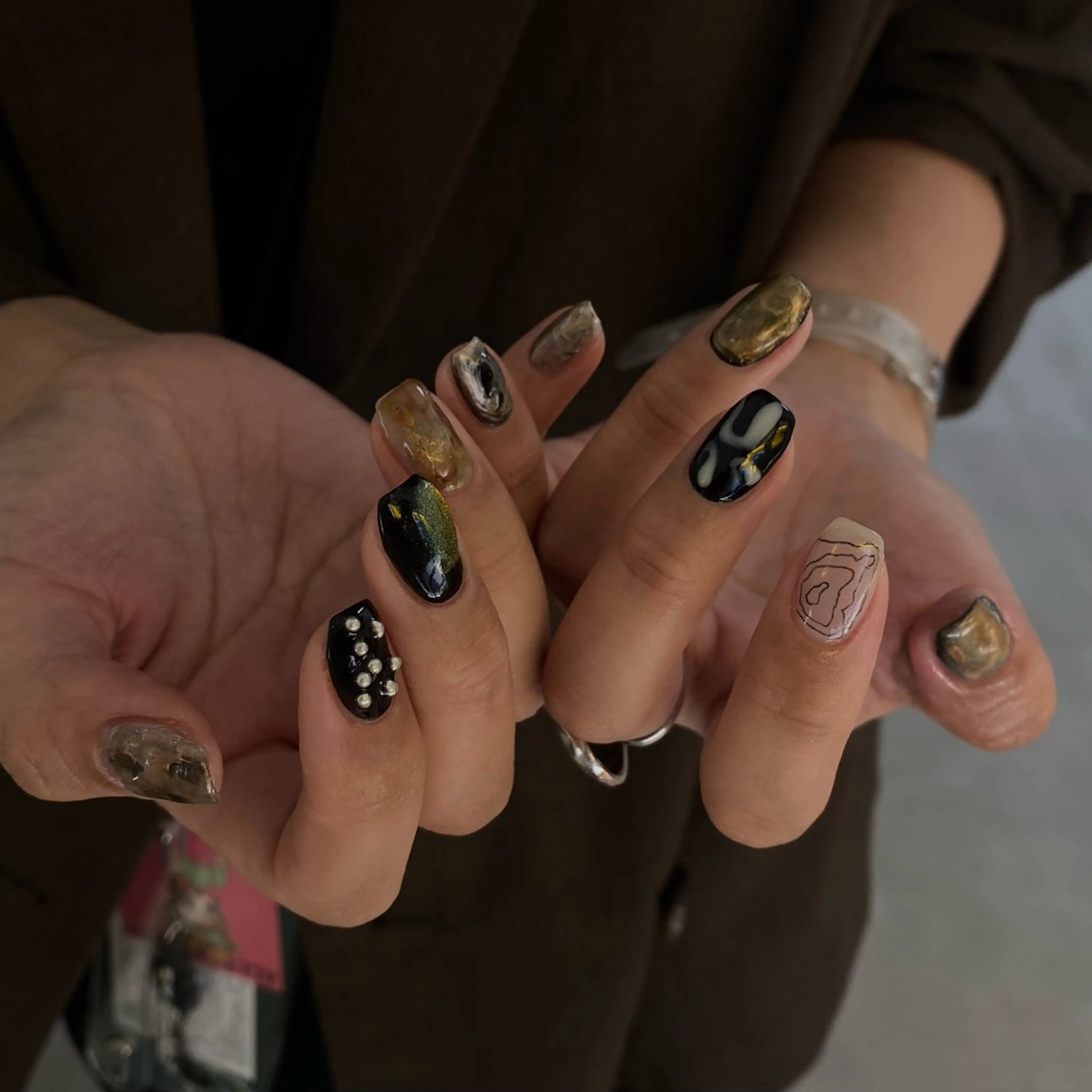 【オフ有り】ハンドニュアンスデザイン　　　　　　　　　　　　⚠️補足確認よろしくお願いいたしますの写真