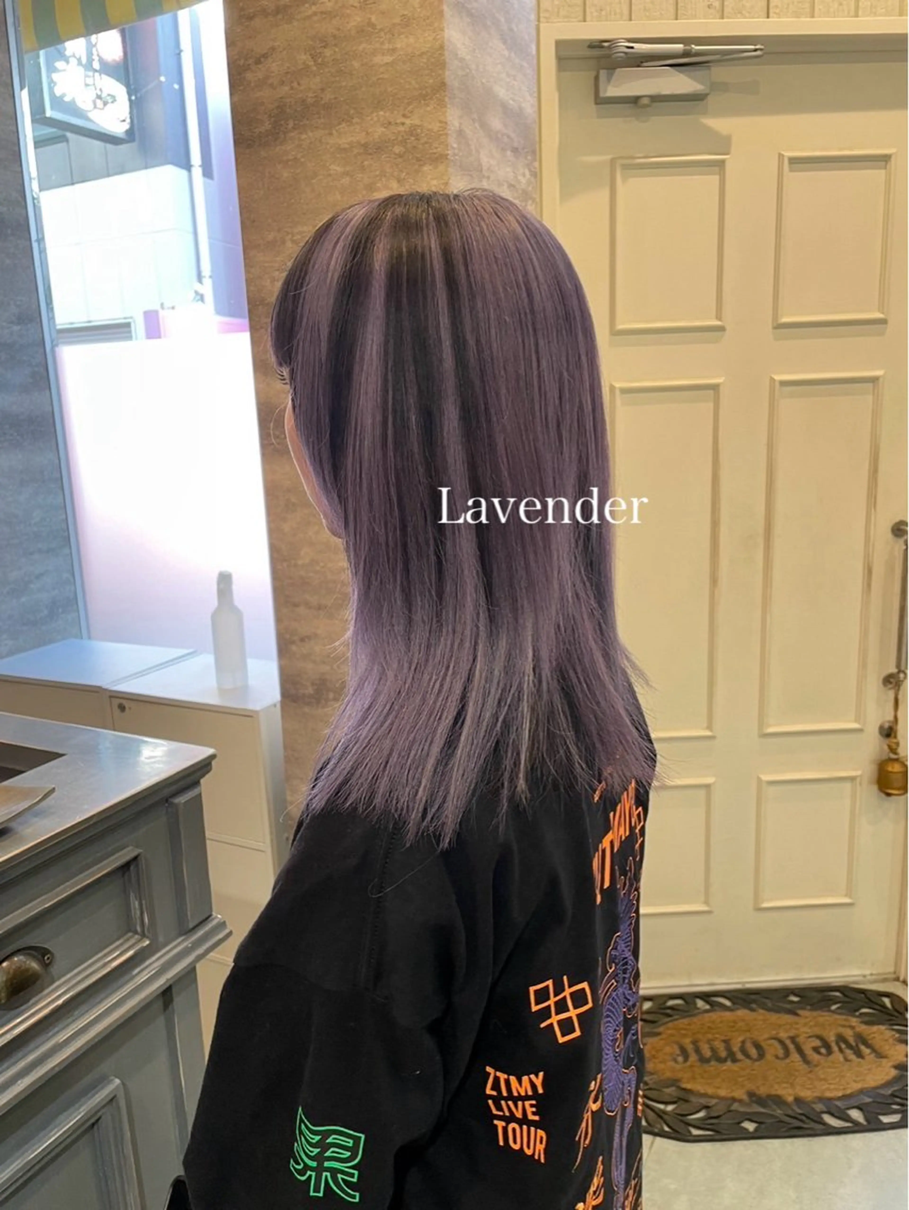 セミロング カラー ベージュカラー ブリーチ ブルーカラー ダブルカラー グラデーションカラー 💈Blanco💈 カラー&ケア🌈のヘアスタイル