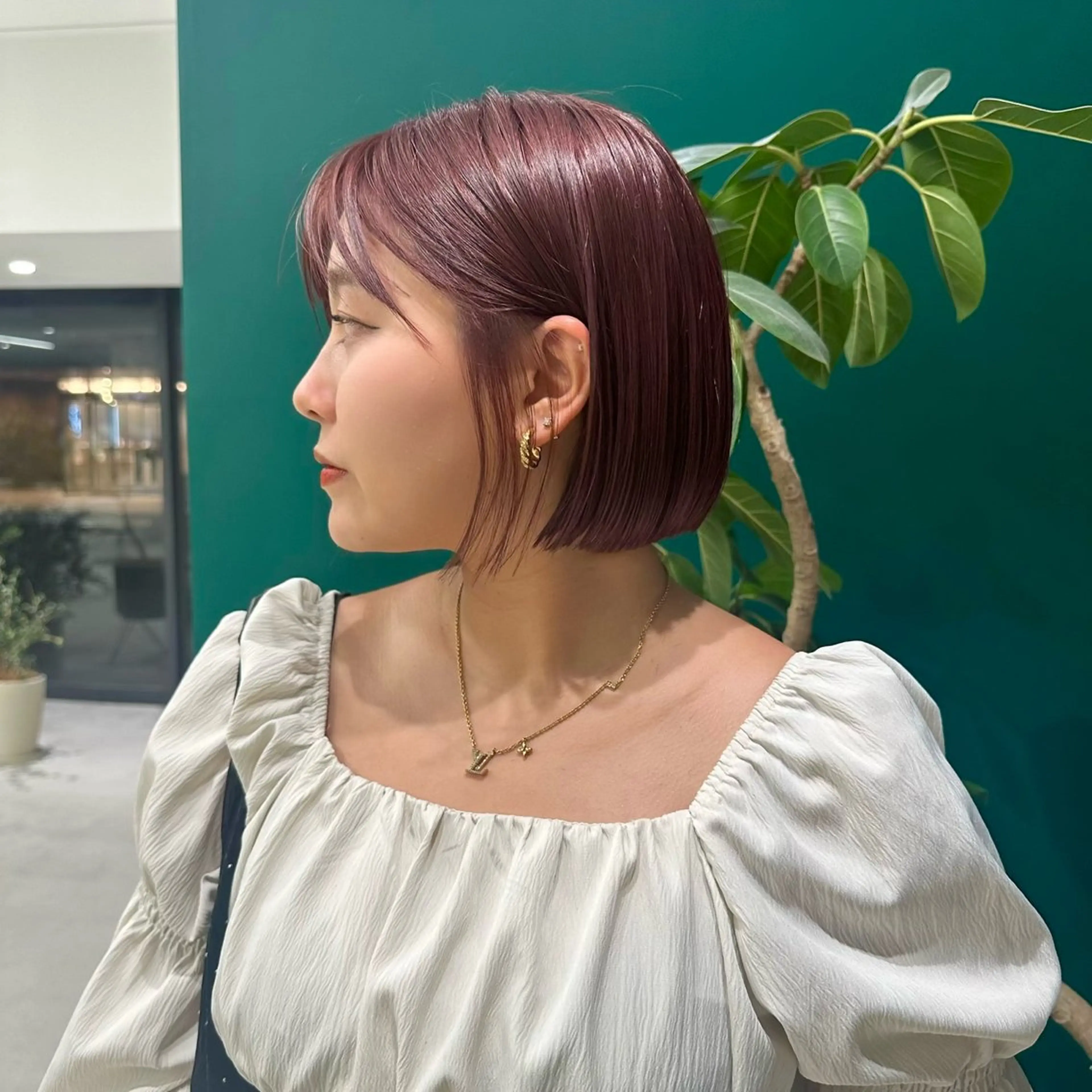 ショート カラー ラベンダーカラー ボブ M所属・ハイトーン/透け感 カラー🎀真香のヘアスタイル