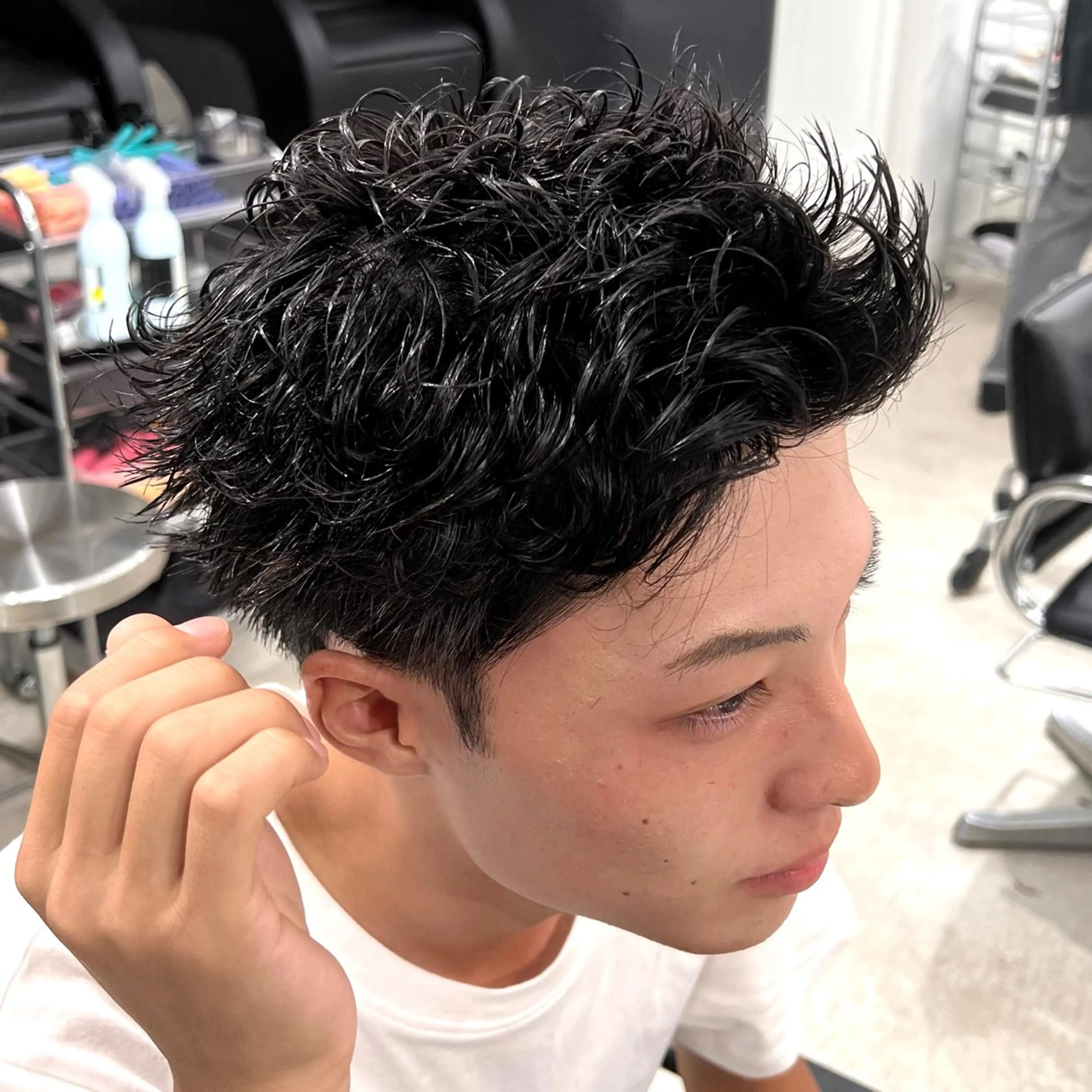 ショート パーマ メンズ 楽斗/メンズパーマ /シャドウパーマのヘアスタイル
