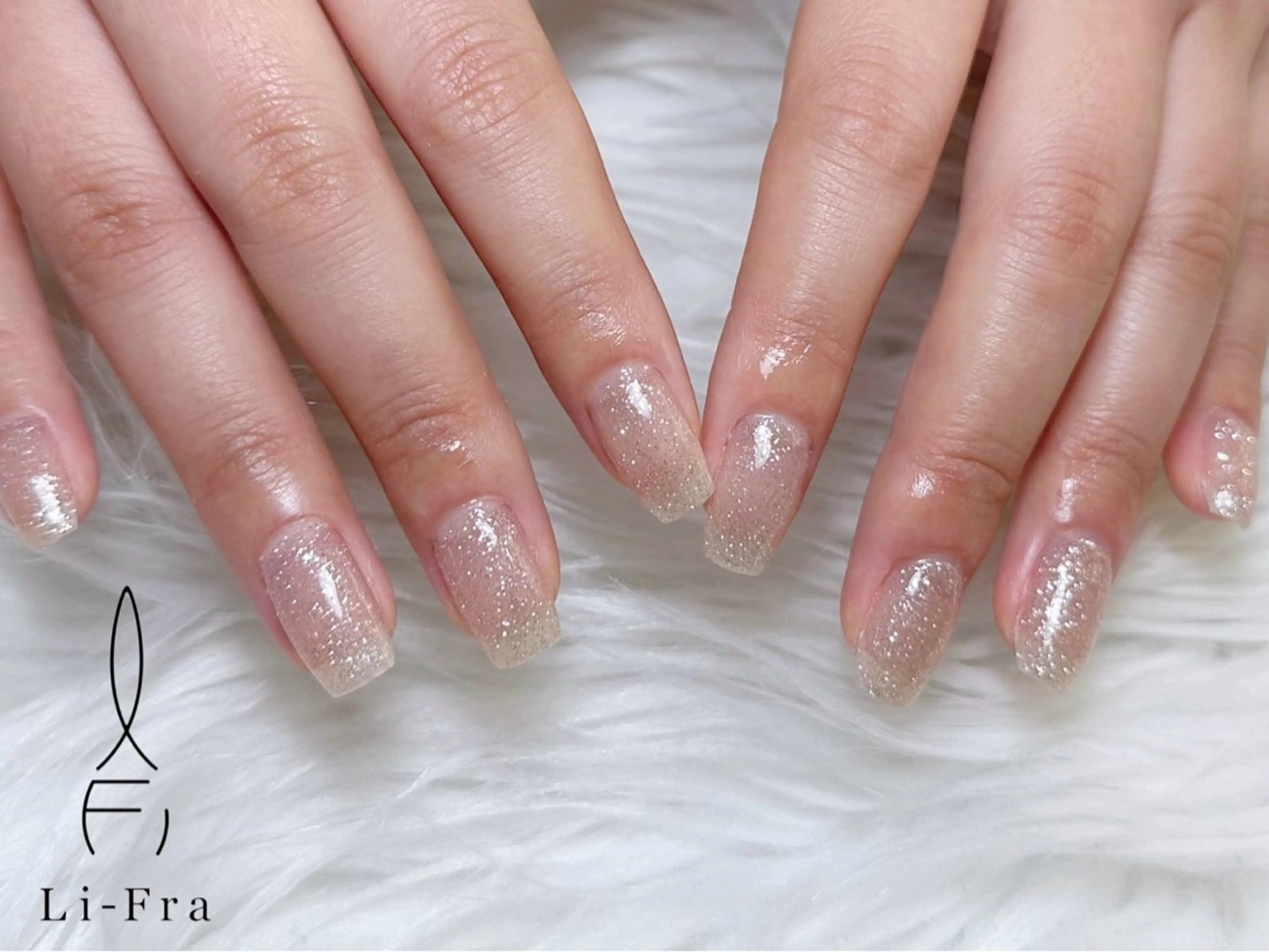 ネイル フラッシュネイル ワンカラーネイル ハンドネイル Li-fra KUNIIのネイルデザイン