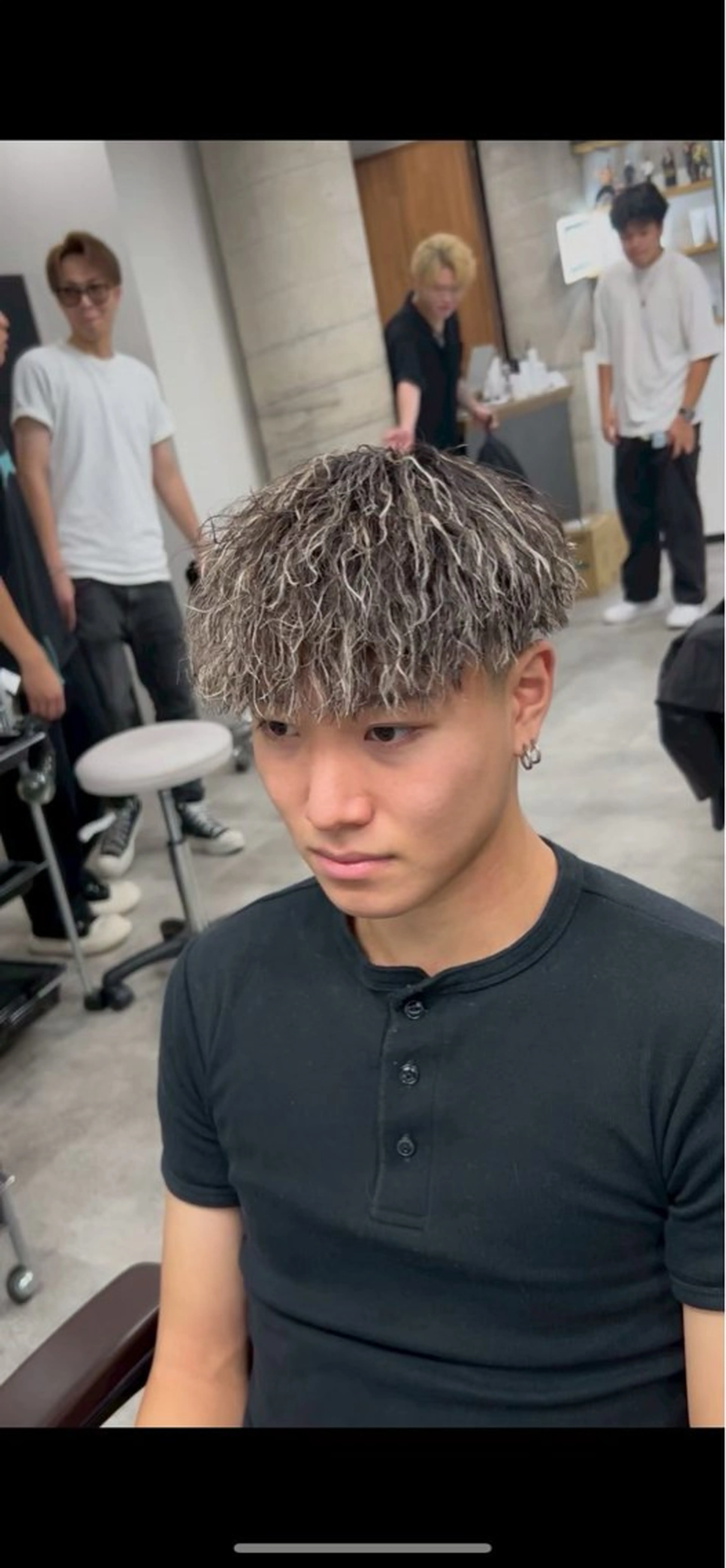 ミディアム メンズ メンズメッシュ カット ヘアカラー パーマ era本店所属・笹尾 陸/era本店 メンズ短髪系美容師のヘアスタイル