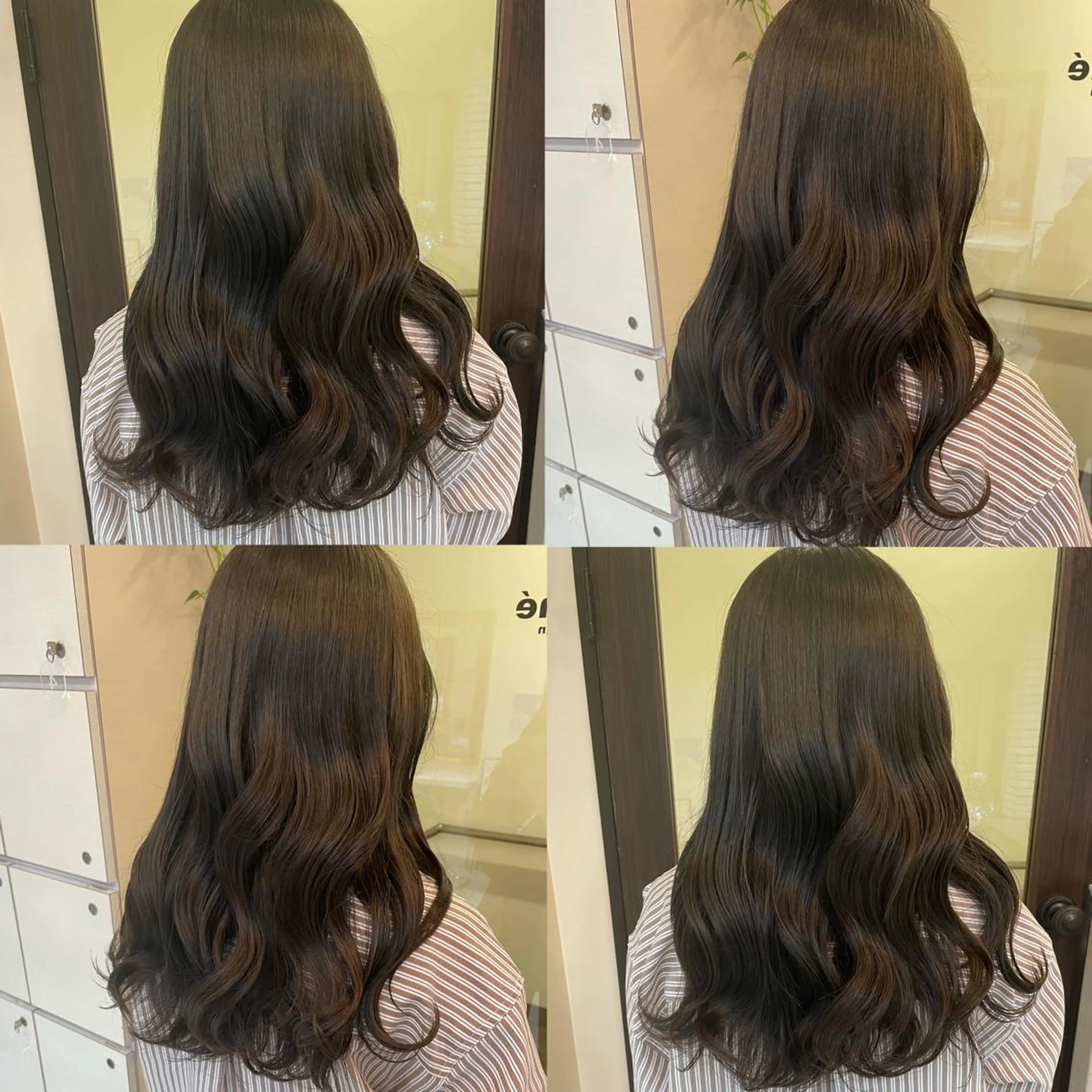 セミロング ヘアカラー トリートメント 髪質改善×透明感× 艶髪🥀HIYORIのヘアスタイル