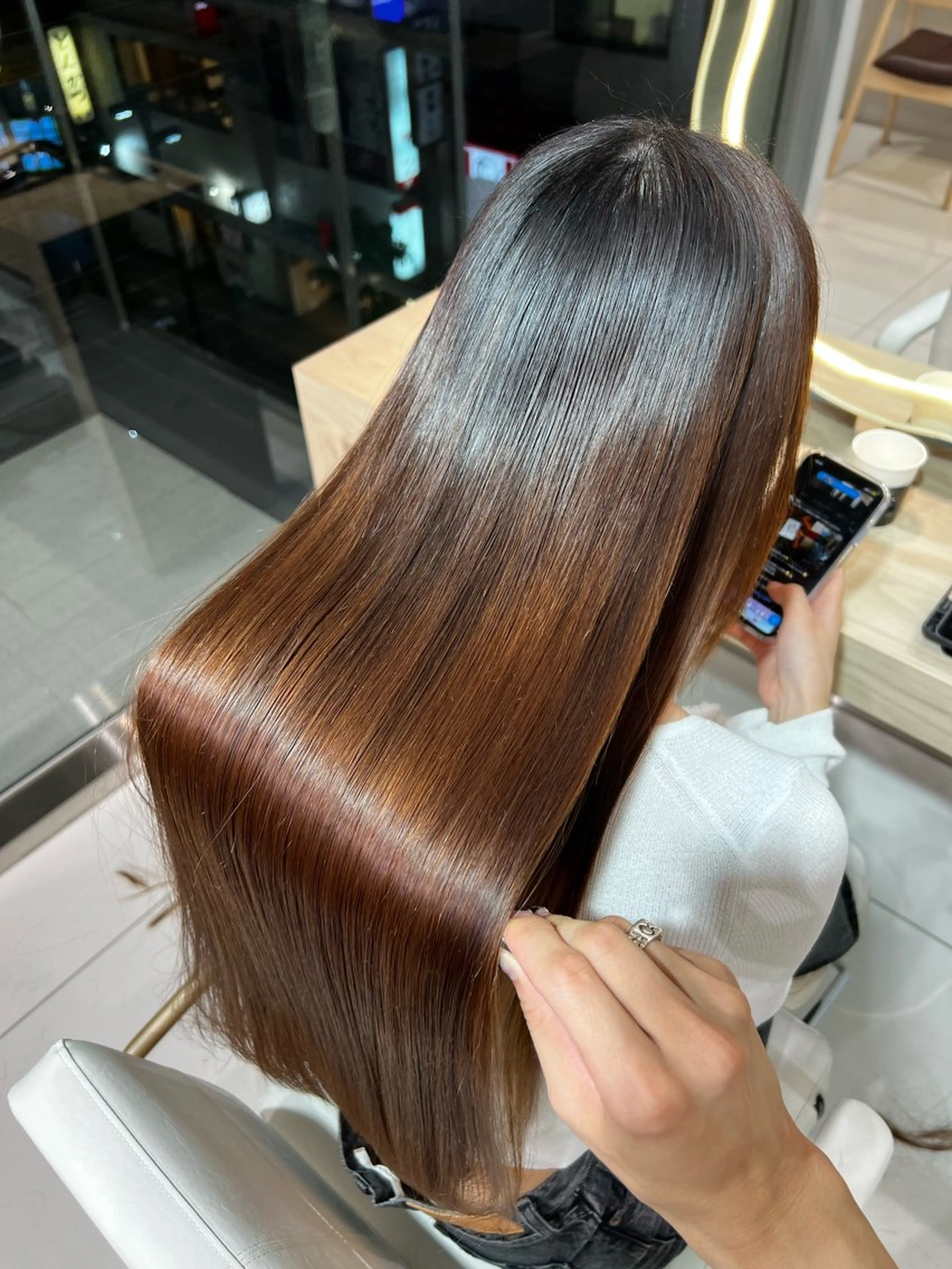 ロング カット トリートメント レイヤー×透明感 🇰🇷鈴木啓太のヘアスタイル