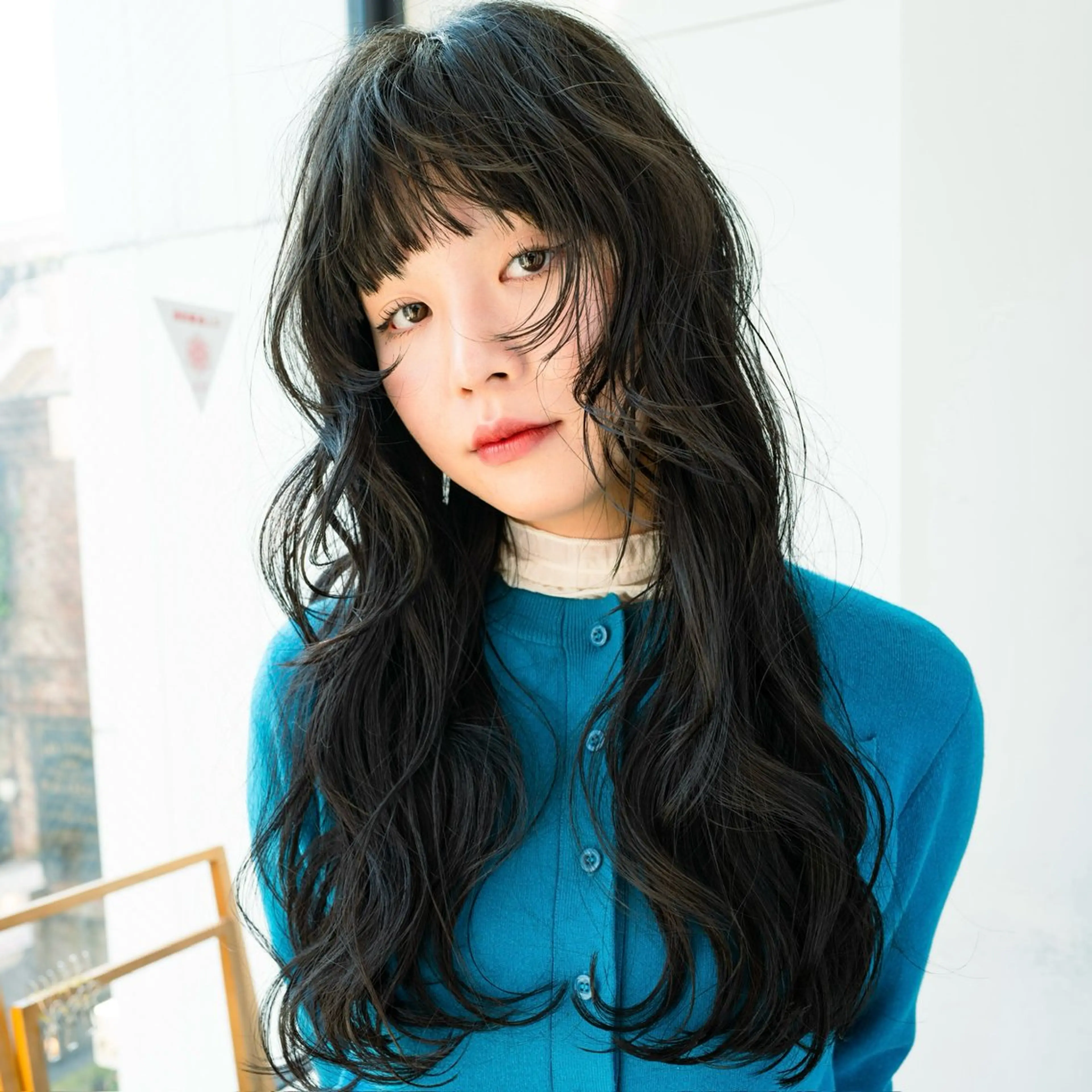 ロング 顔周りカット 姫カット レイヤーカット カット トリートメント レイヤー/パーマ/ 艶カラー/💚千琴のヘアスタイル
