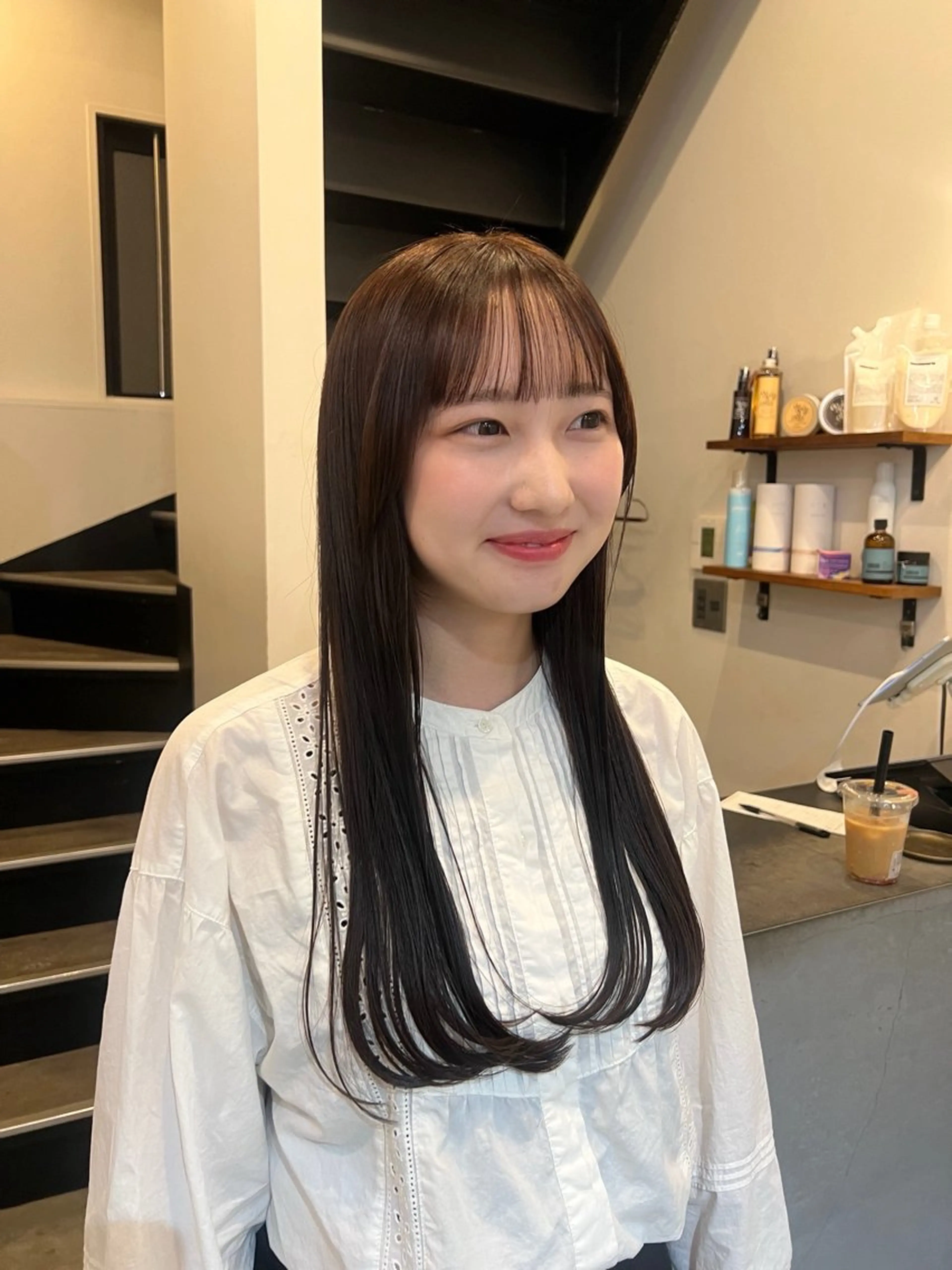 ロング カラー ヘアカラー あやの/透明感 /ブリーチカラーのヘアスタイル