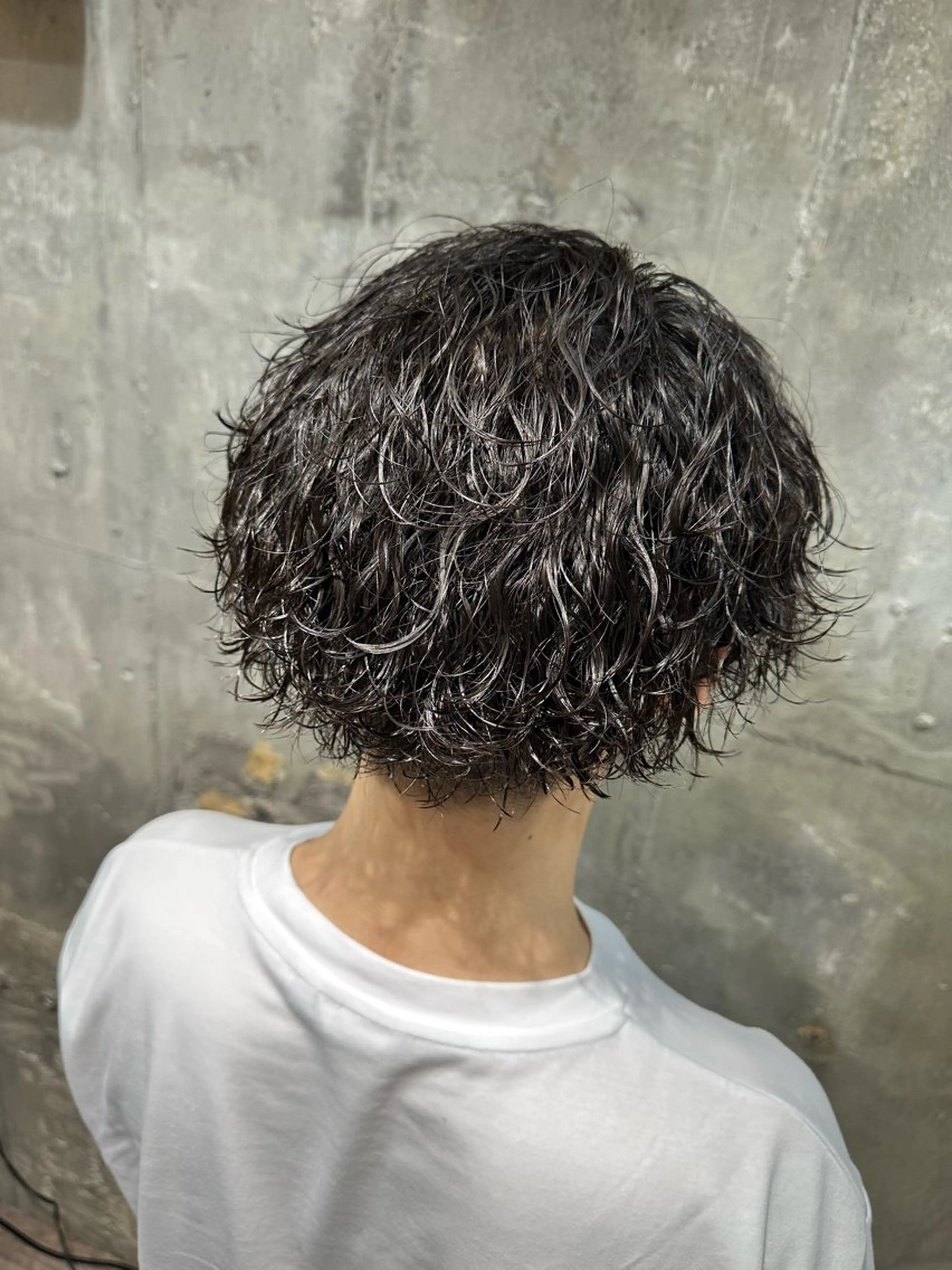 ショート パーマ メンズ メンズパーマ 波巻きパーマ メンズサロン alfRed白井のヘアスタイル