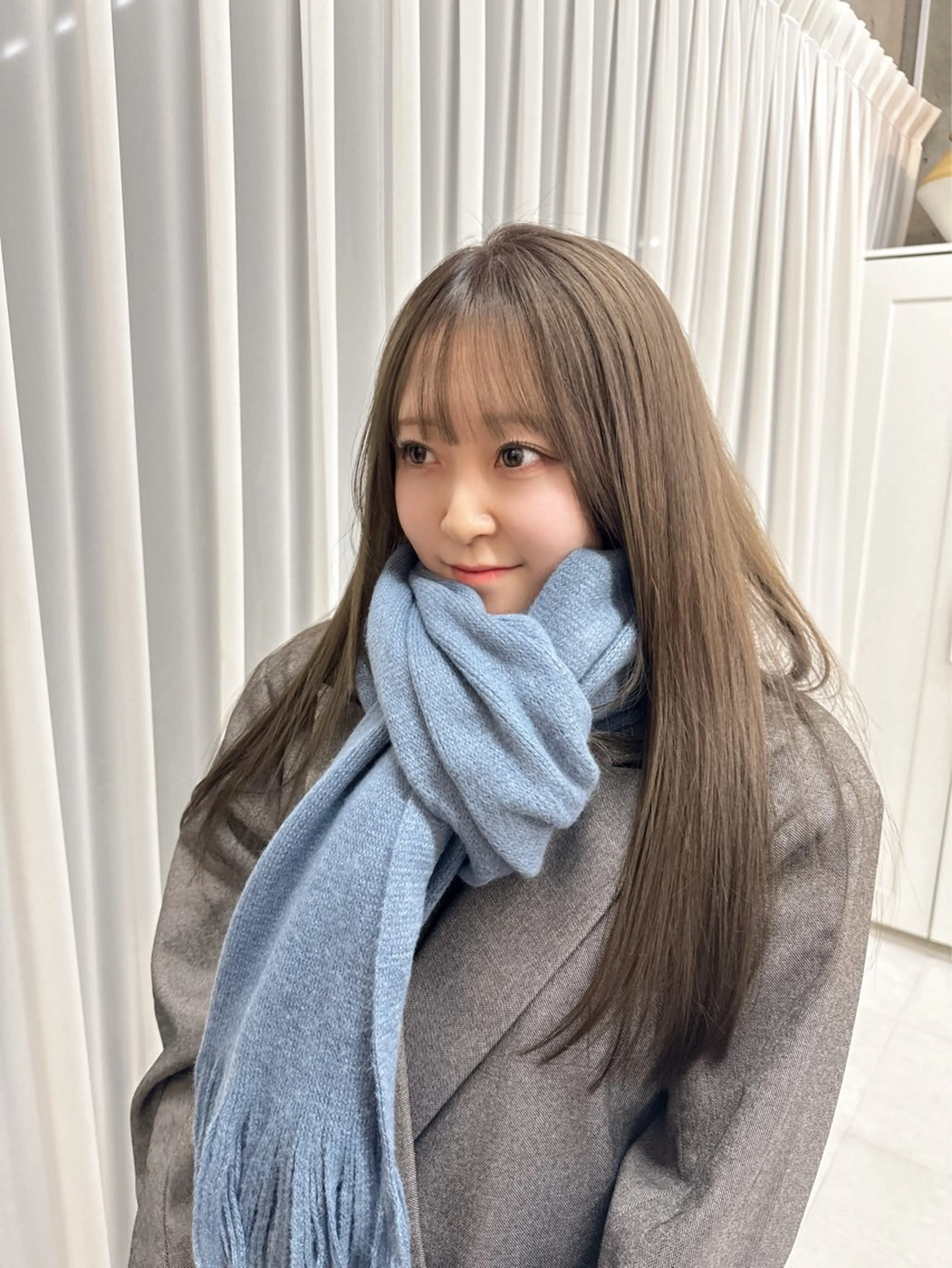 セミロング うる艶ヘア♡韓国好き 透明感　shotaのヘアスタイル