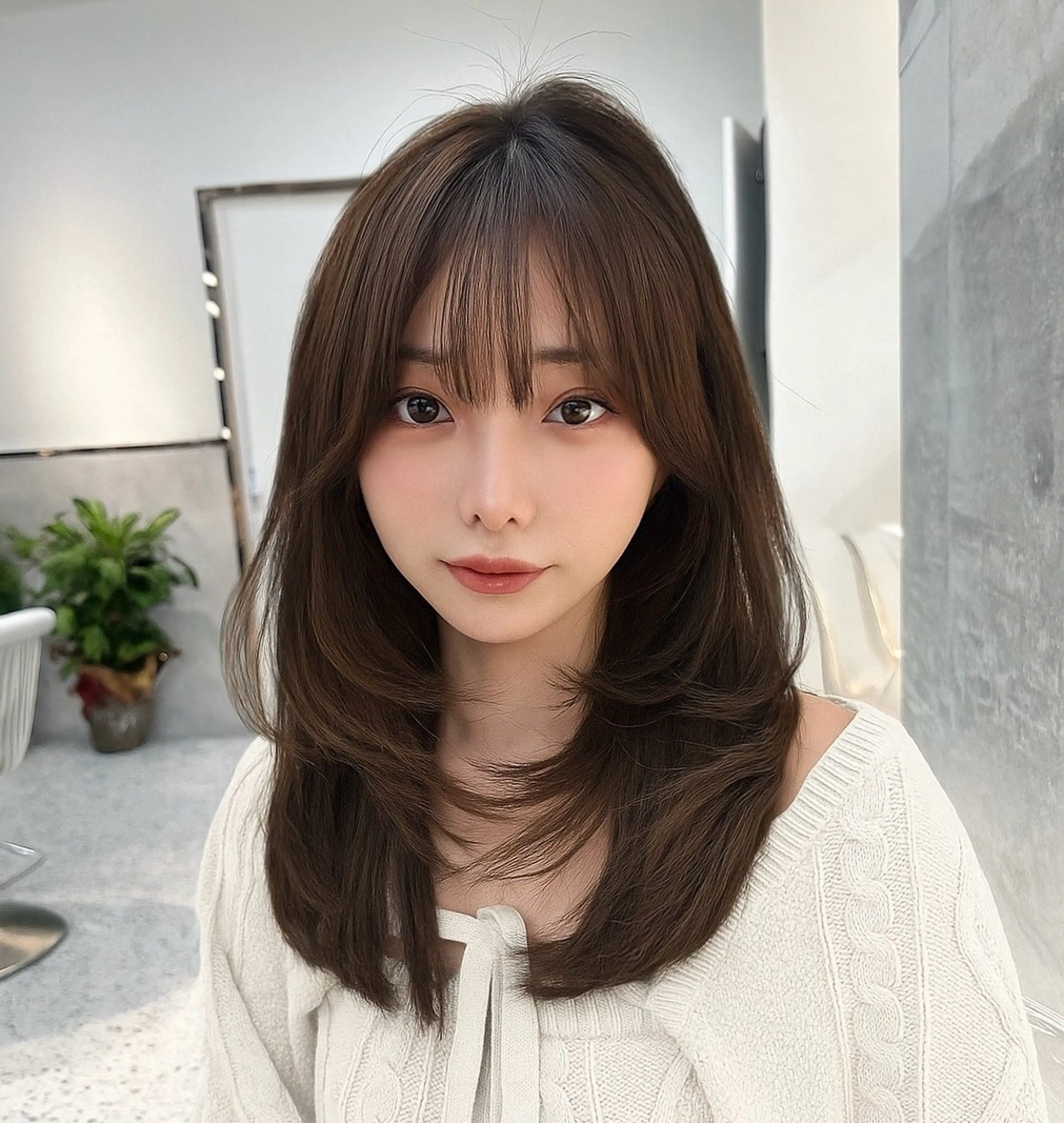 ロング レイヤーカット Lond Role所属・🎀透明感ブラウ ンshizuka🎀のヘアスタイル