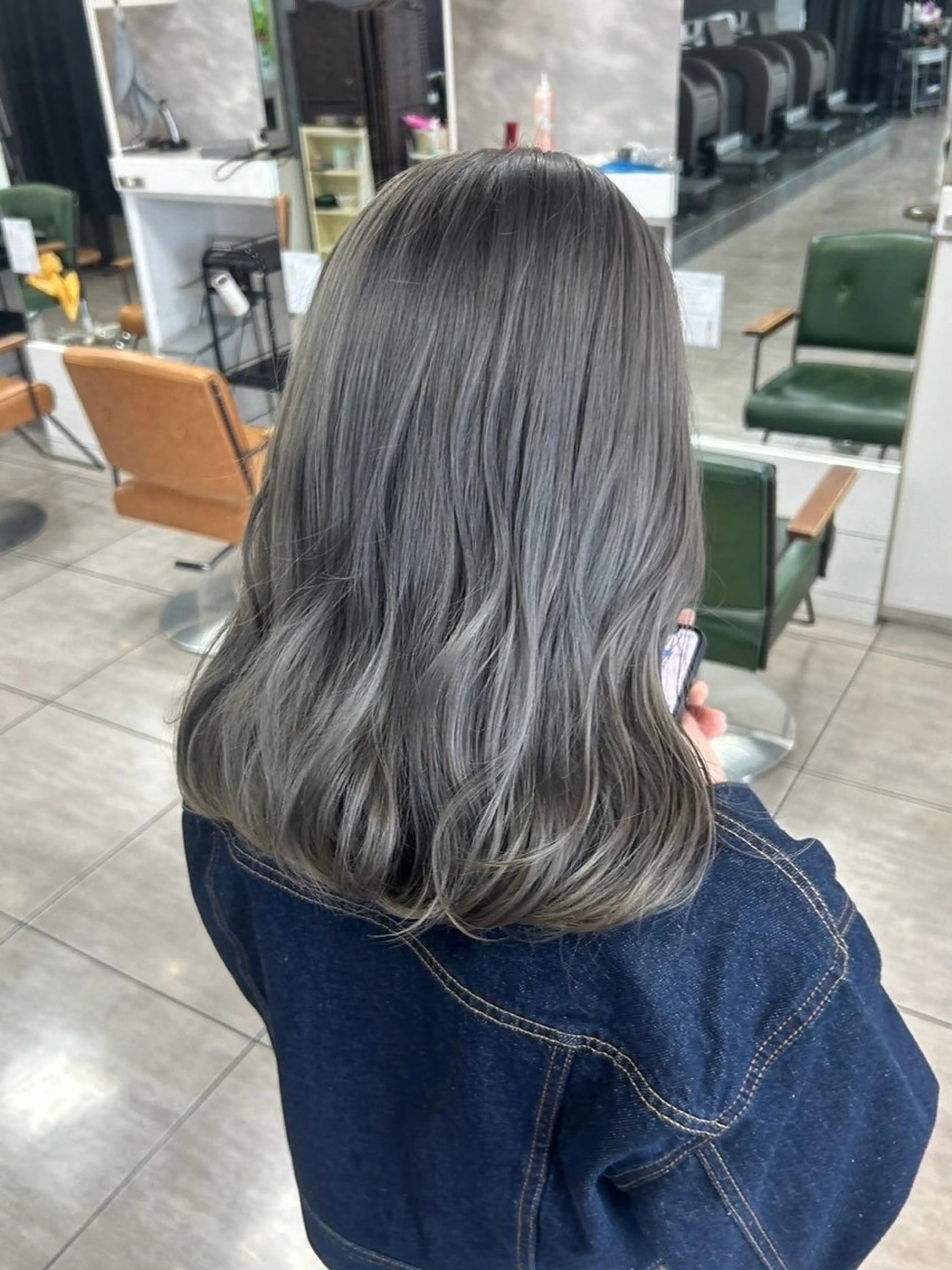 ミディアム カット ヘアカラー トリートメント 🫧艶髪カラー🫧 森本くるみのヘアスタイル