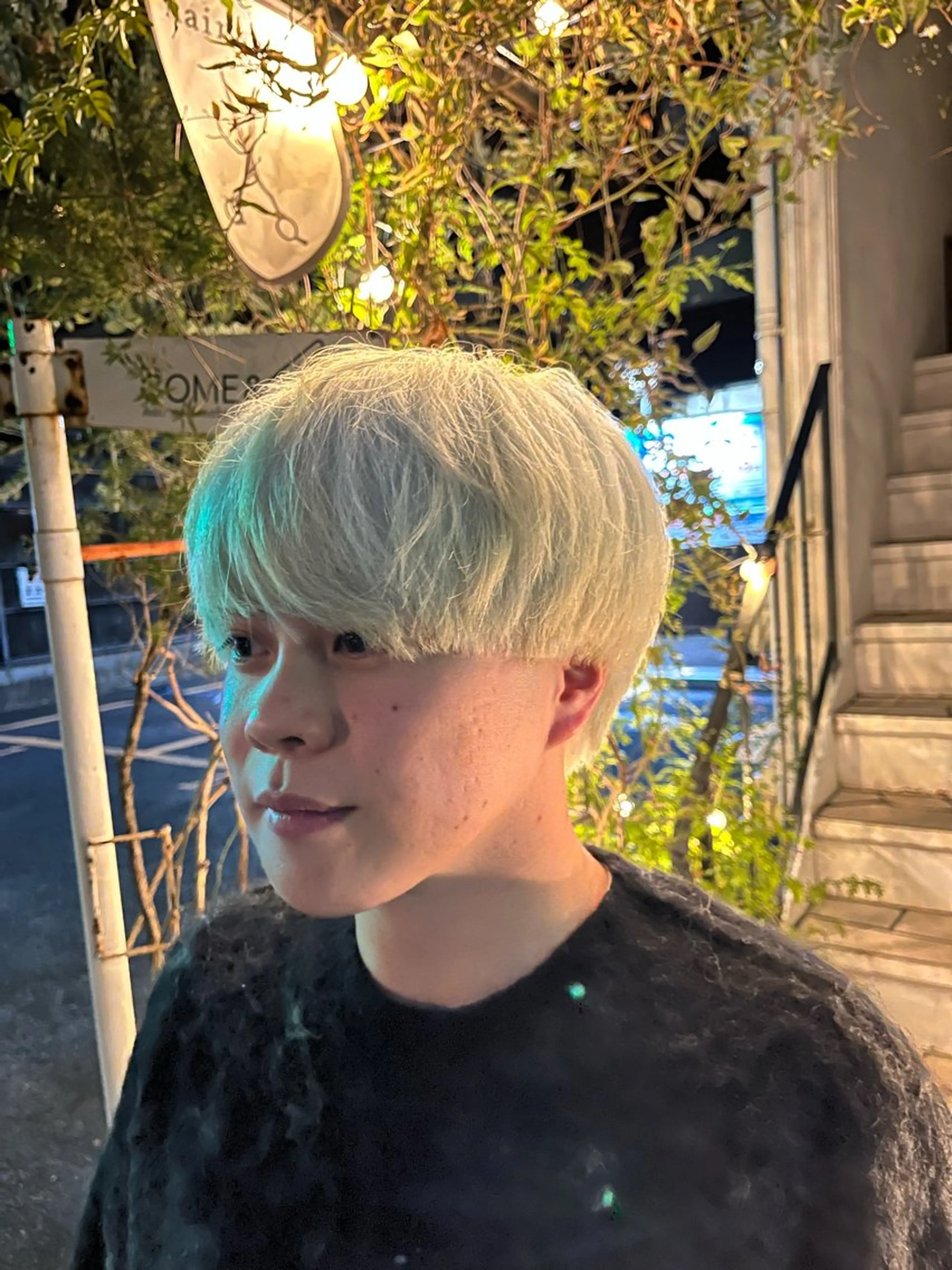 カラー ブリーチ ダブルカラー ヘアカラー こんの かいのヘアスタイル