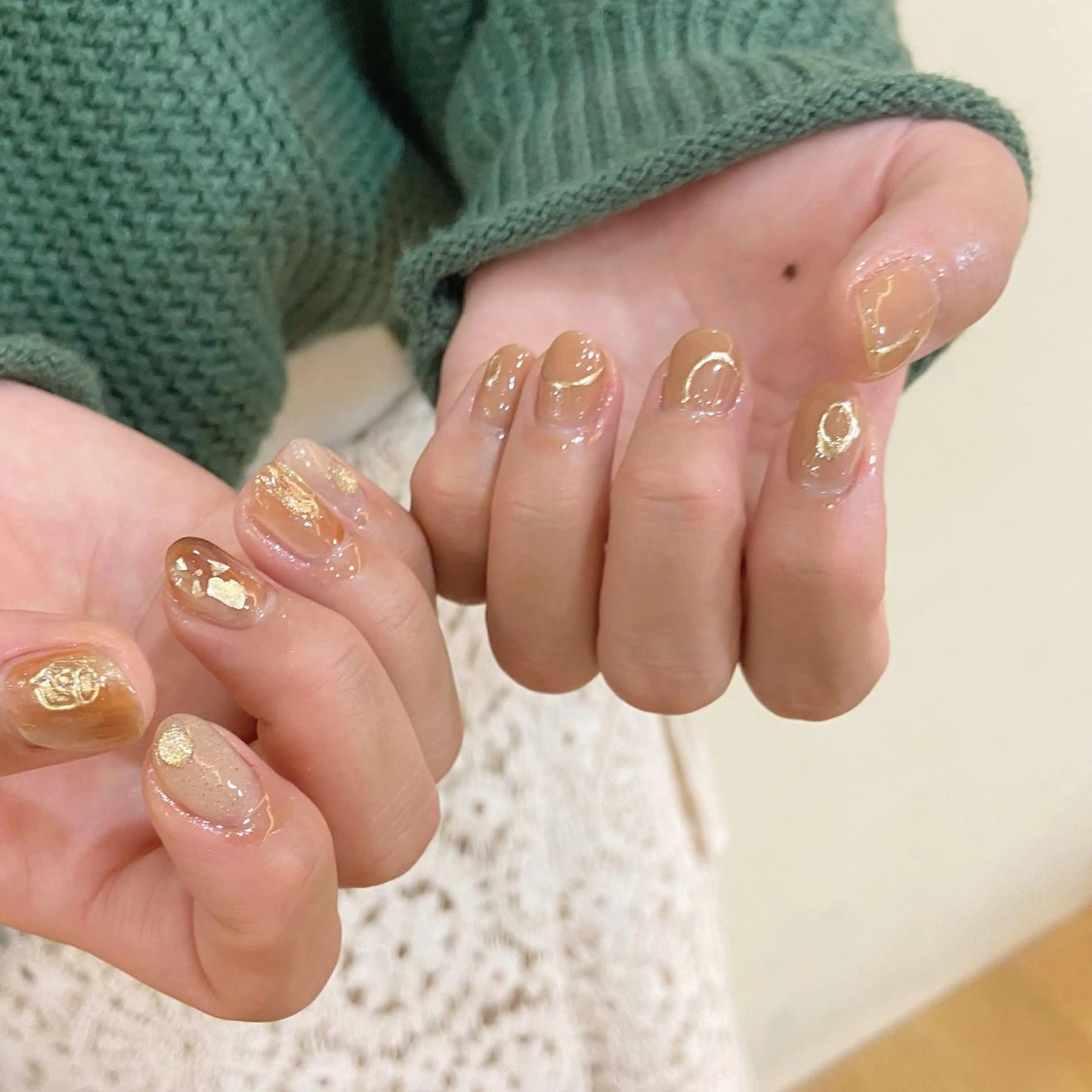 ネイル ハンドネイル 𝕄𝕚𝕪𝕦🤍 自由が丘⌇パラジェルのネイルデザイン