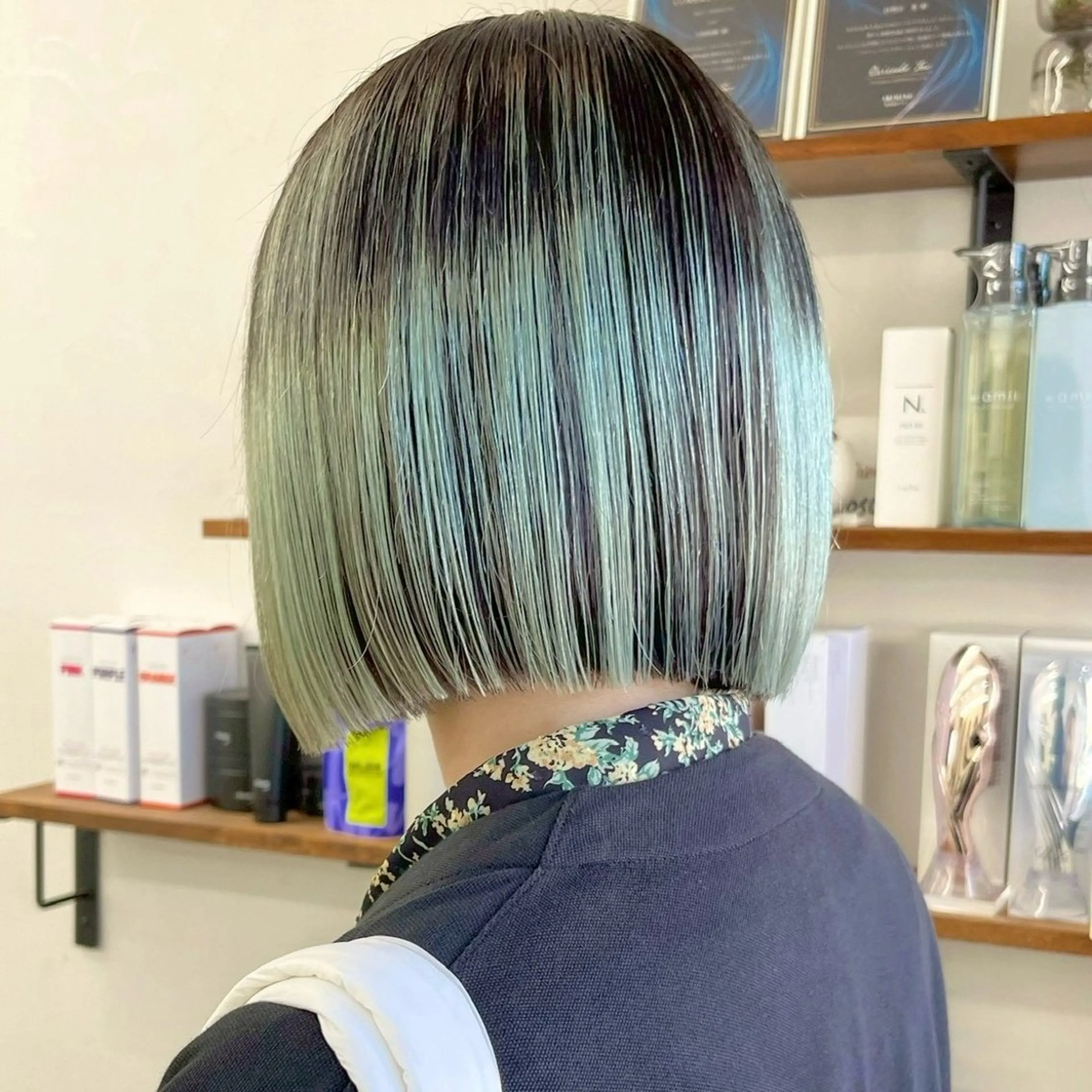 カット 🌙ボブ特化×透明感 カラー リナ🌙のヘアスタイル