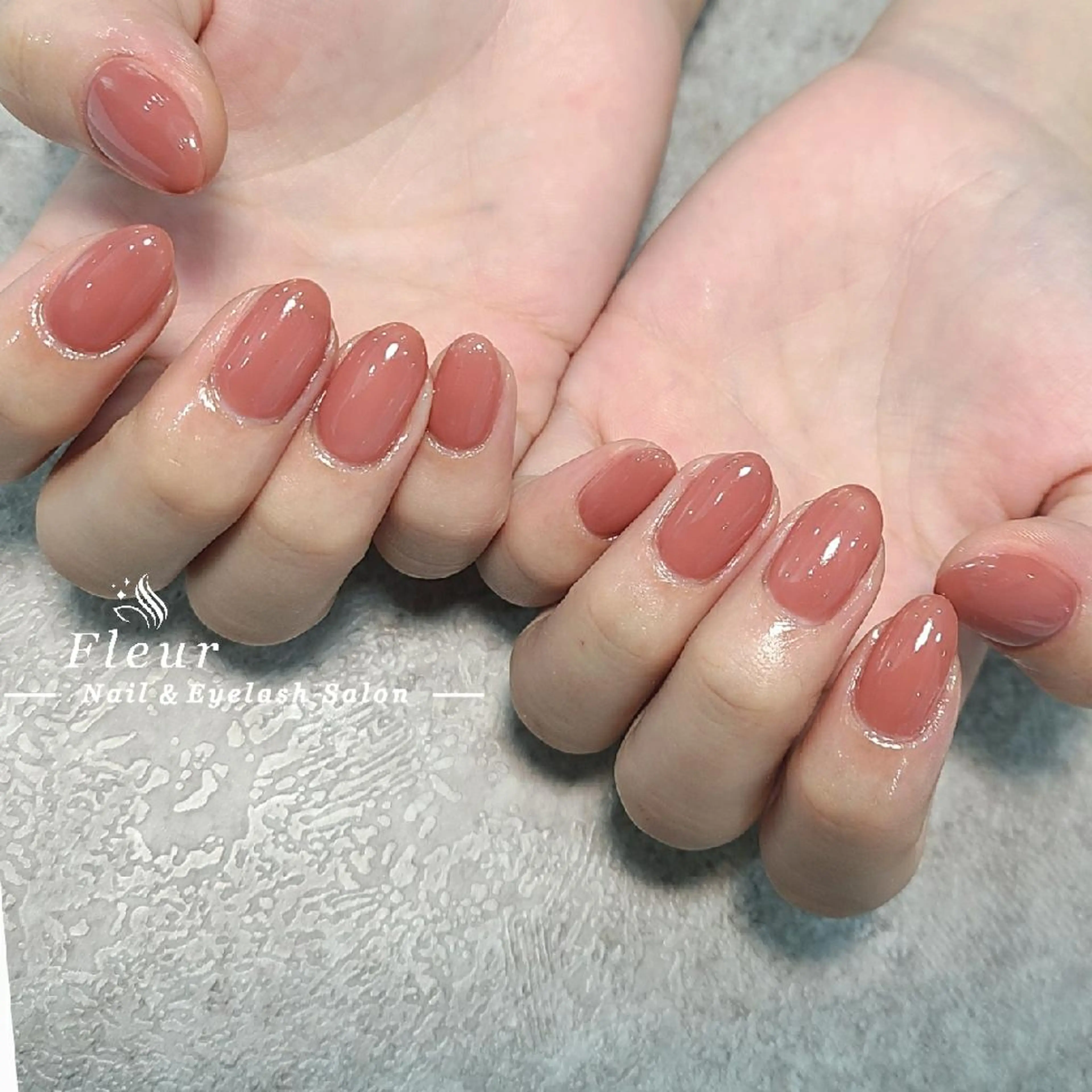 ネイル ワンカラーネイル nail&eye ♡Fleur♡のネイルデザイン