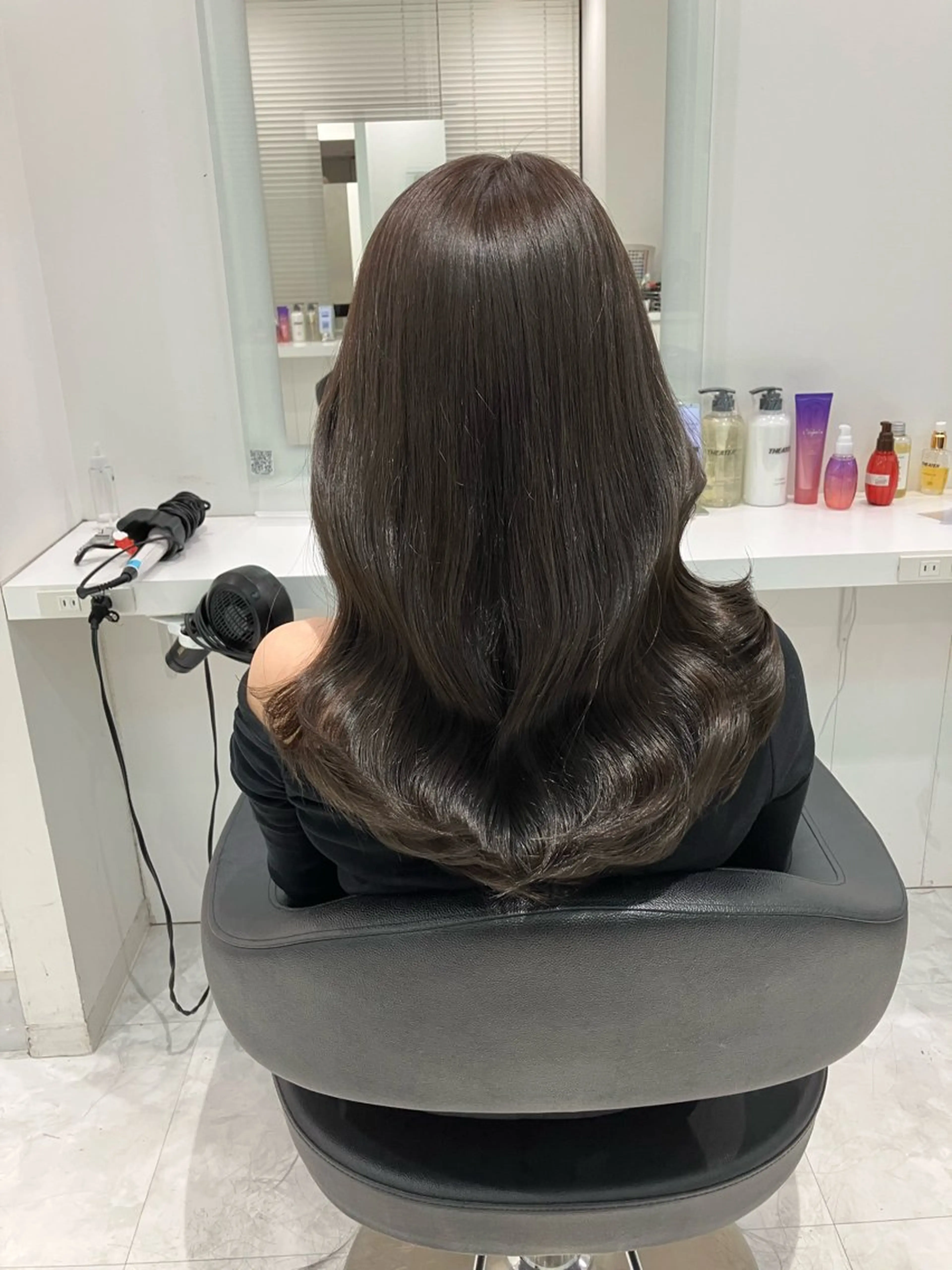 ロング カラー ヘアアレンジ 🫧透明感ラベンダー 似合わせ🫧あい🫧のヘアスタイル