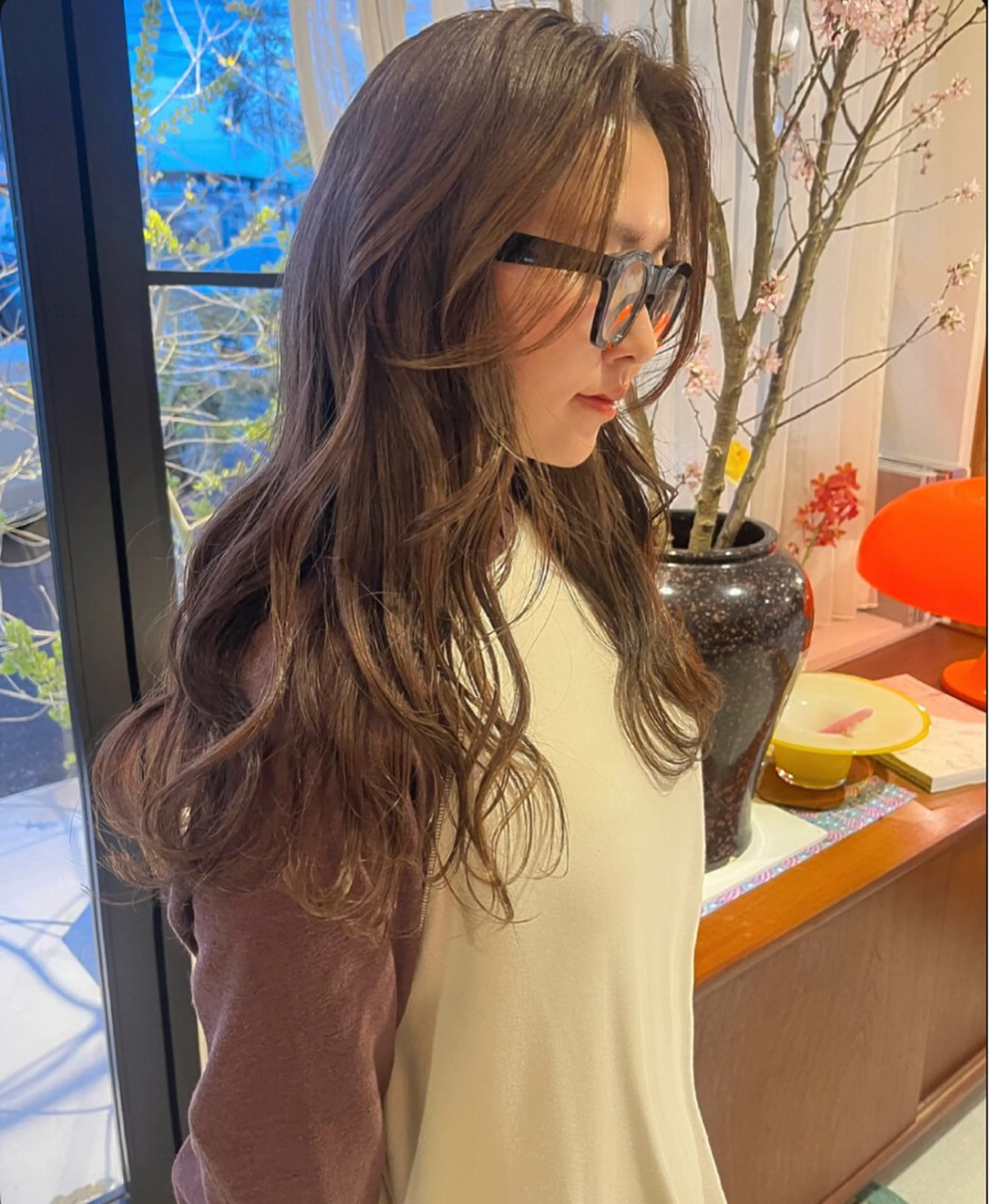 ロング ヘアカラー 縮毛矯正・カラー🪮 下野成美のヘアスタイル