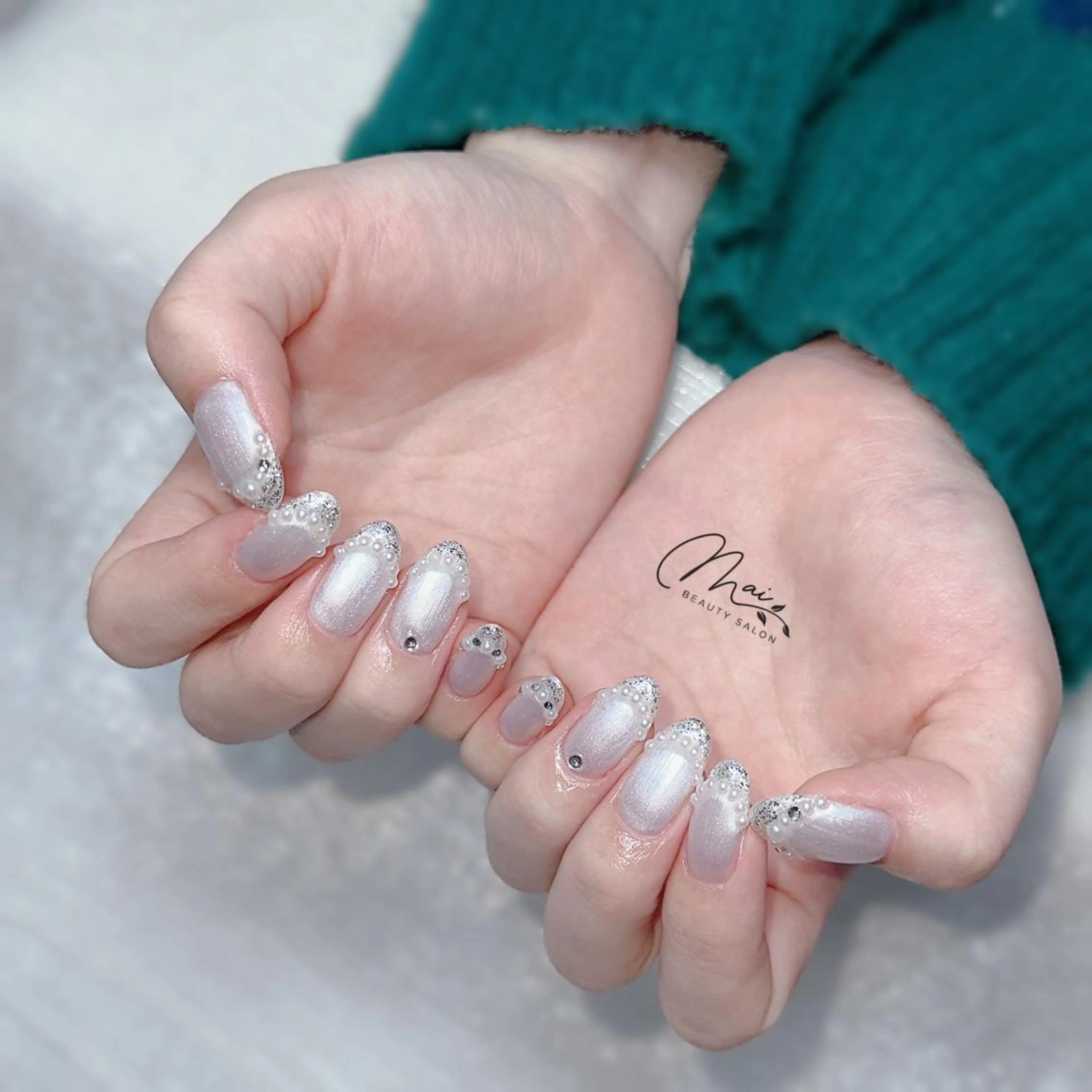 ネイル フットネイル ジェルネイル マグネットネイル パラジェル ワンホンネイル MaiBeauty DanHiのネイルデザイン