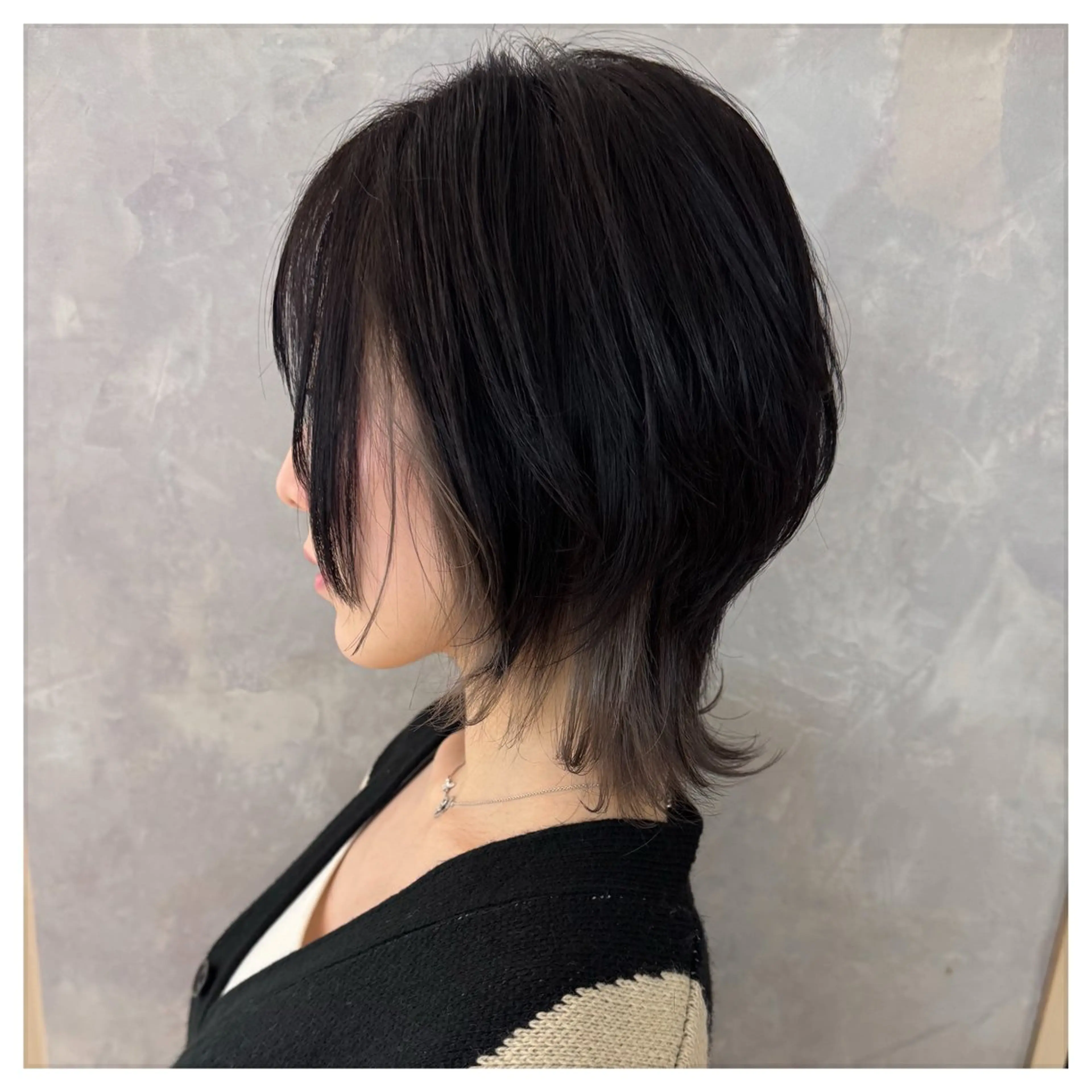 ショート カラー ハイライトカラー ハイライト ウルフカット カット ヘアカラー トリートメント ショート・ハイトーン ズーキーのヘアスタイル