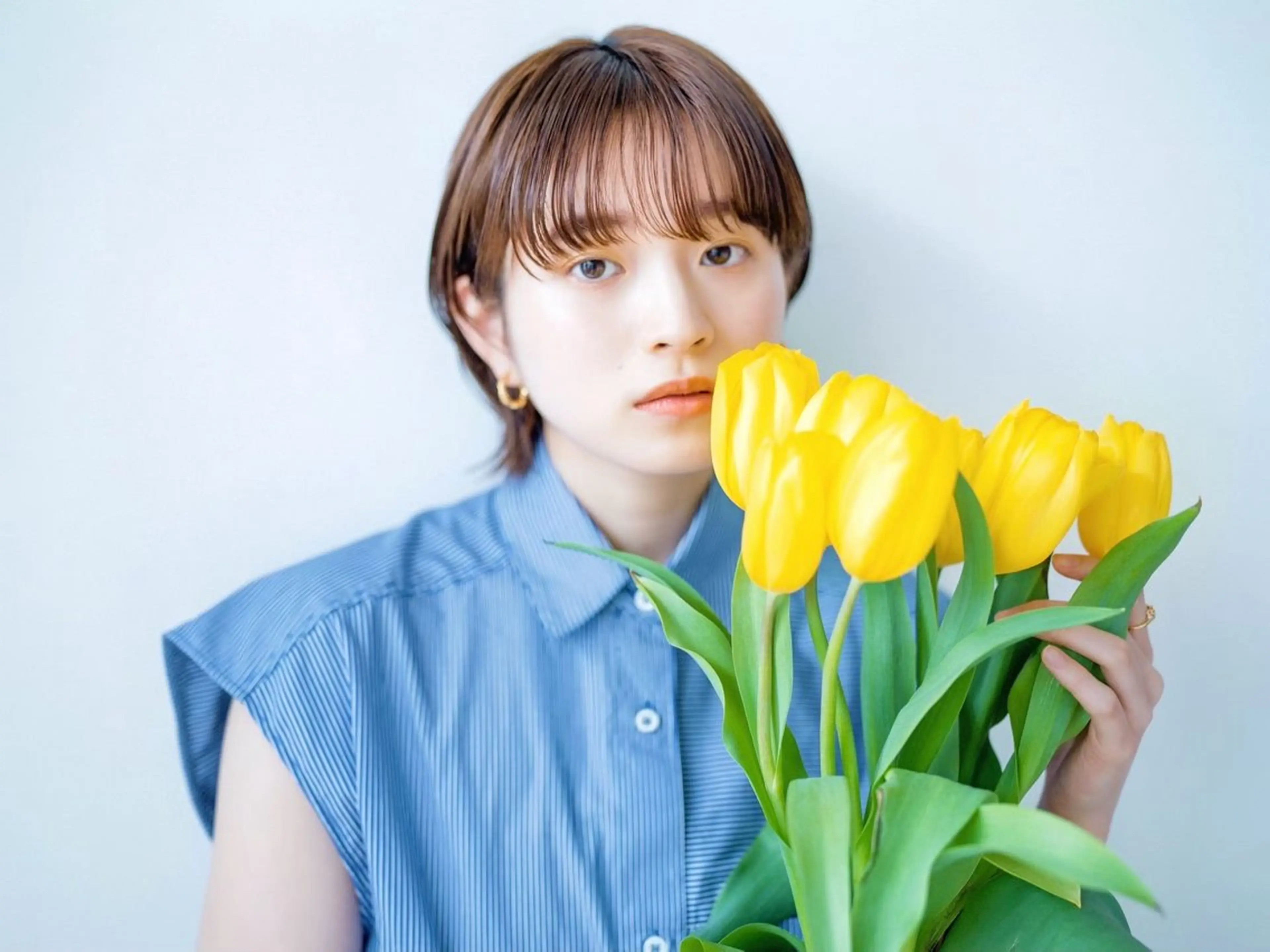 ショート カラー ヘアカラー 丸山 雷世のヘアスタイル