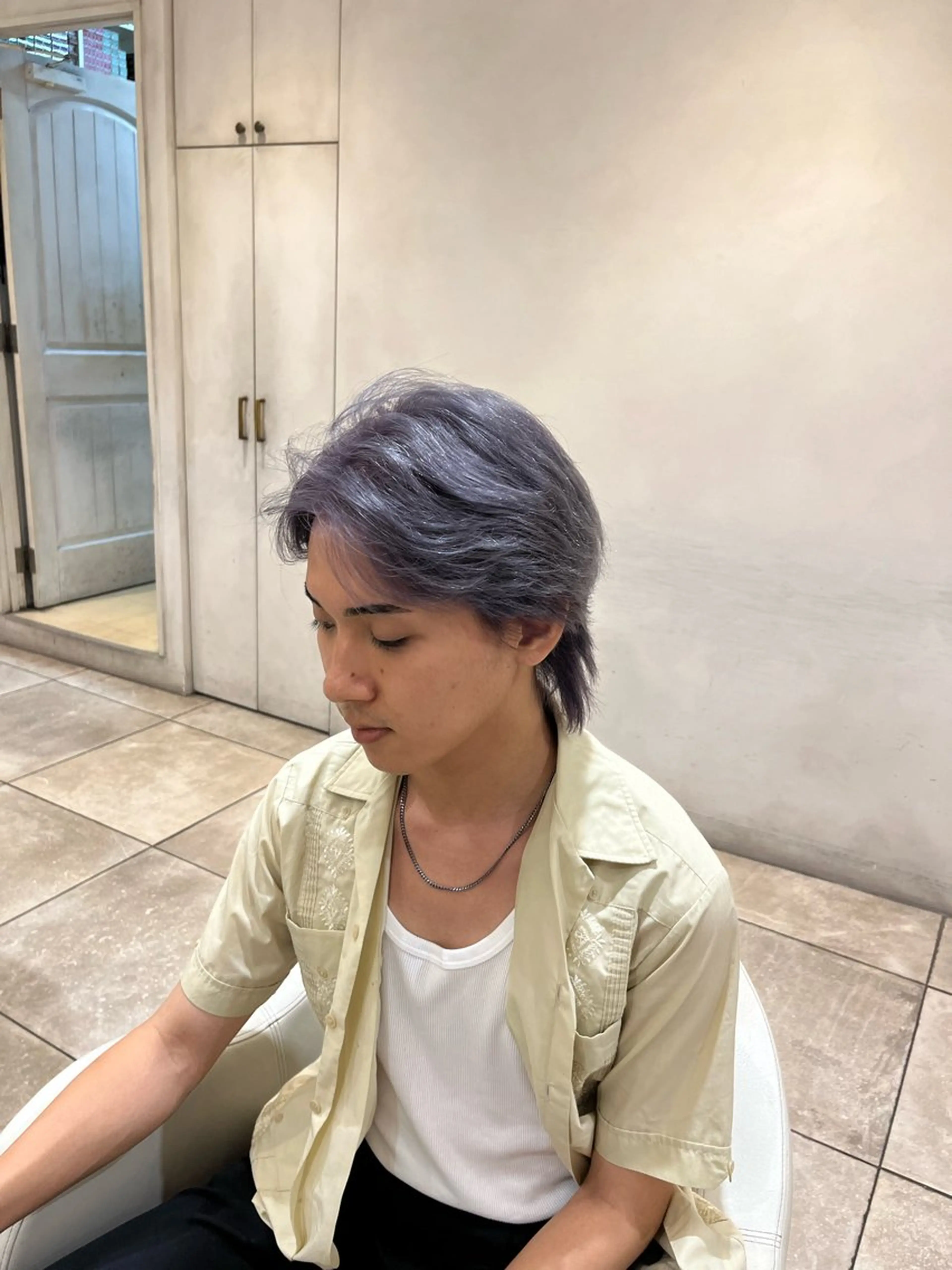 カラー メンズ 透明感カラー 🪡ｷﾀﾊﾗ　ｶﾅのヘアスタイル
