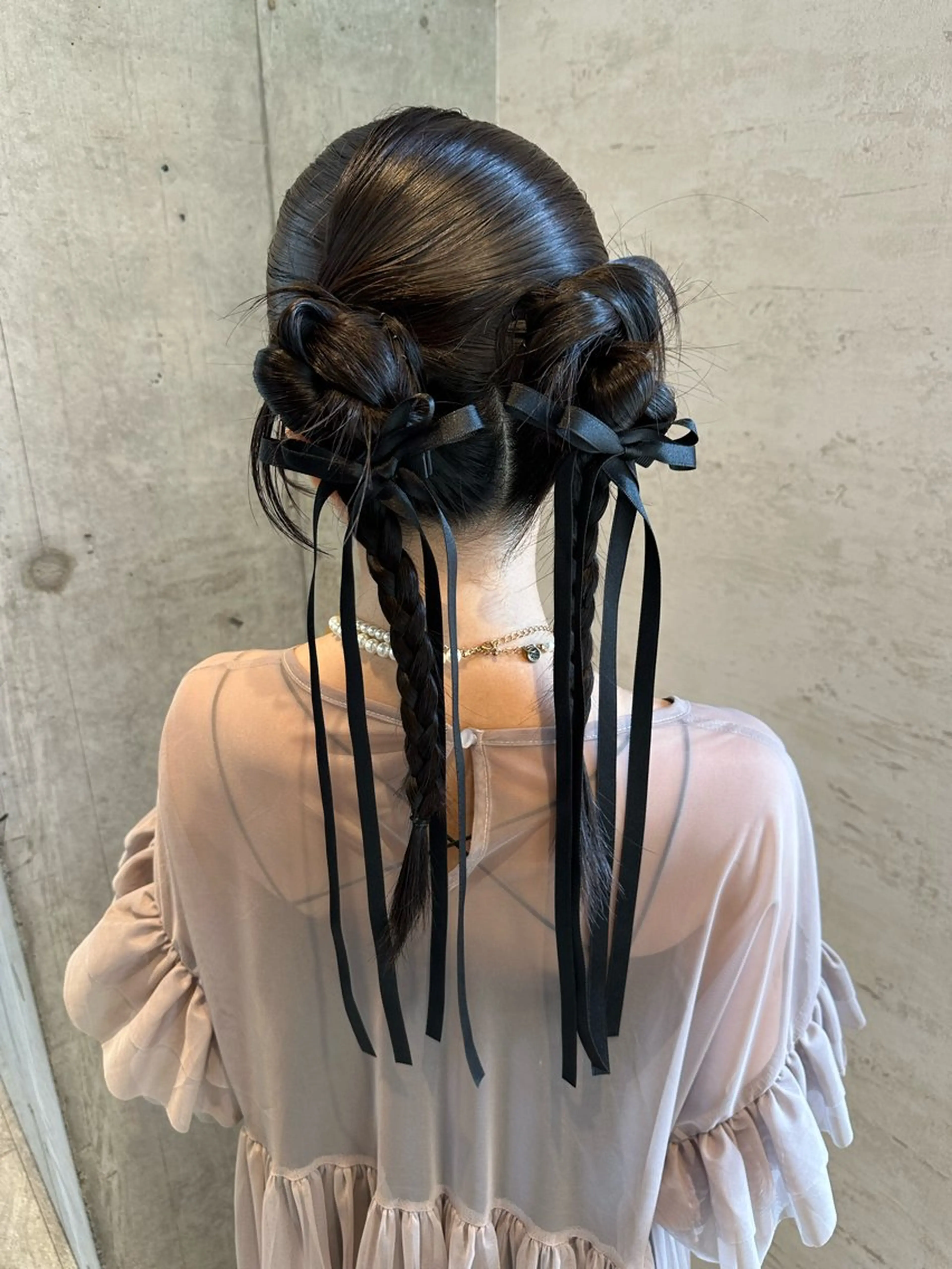 ロング ヘアアレンジ 女性に人気♪ はやしほのかのヘアスタイル