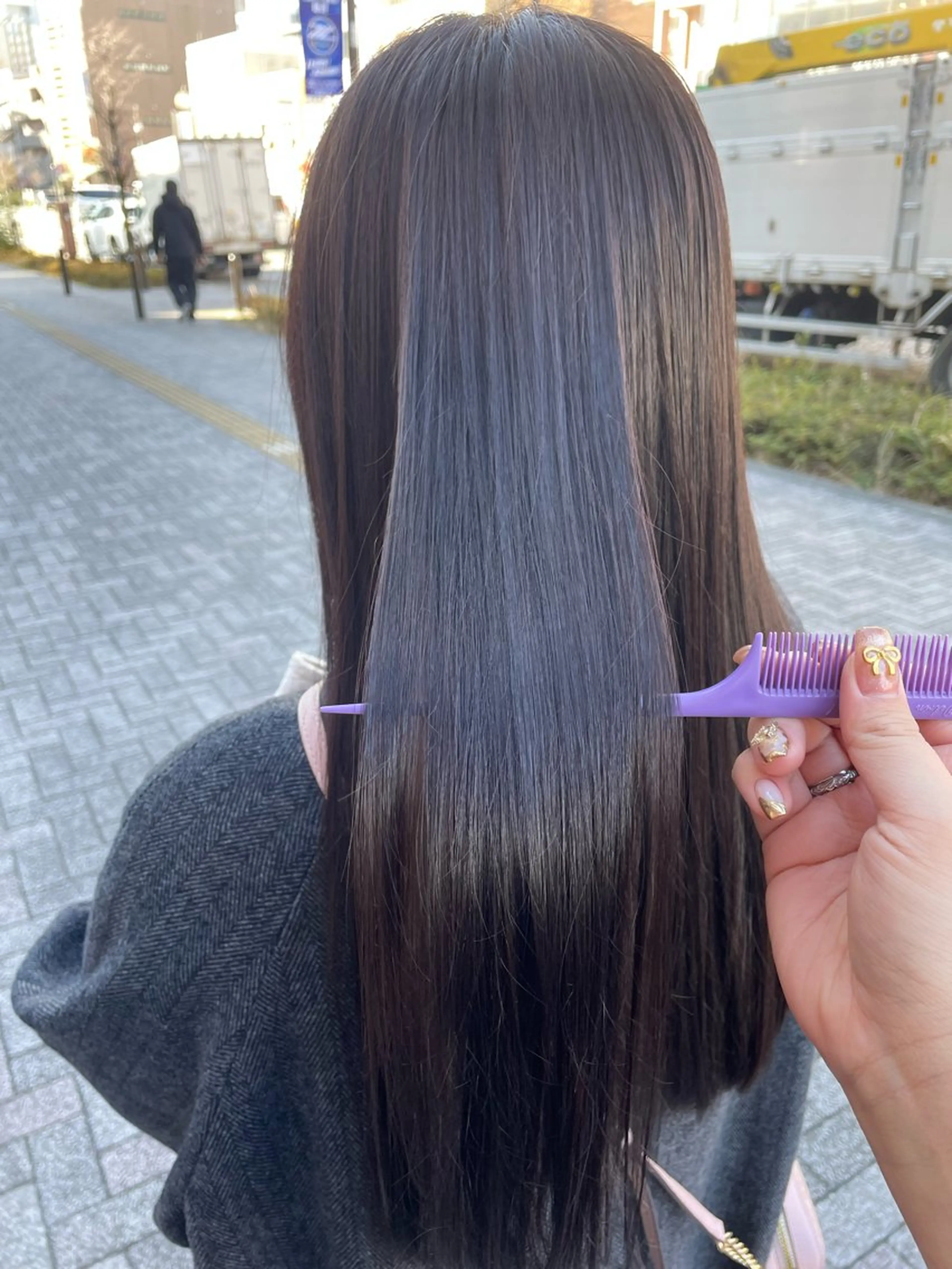 ロング カラー カット ヘアカラー トリートメント 💞暖色カラー 💞risaのヘアスタイル