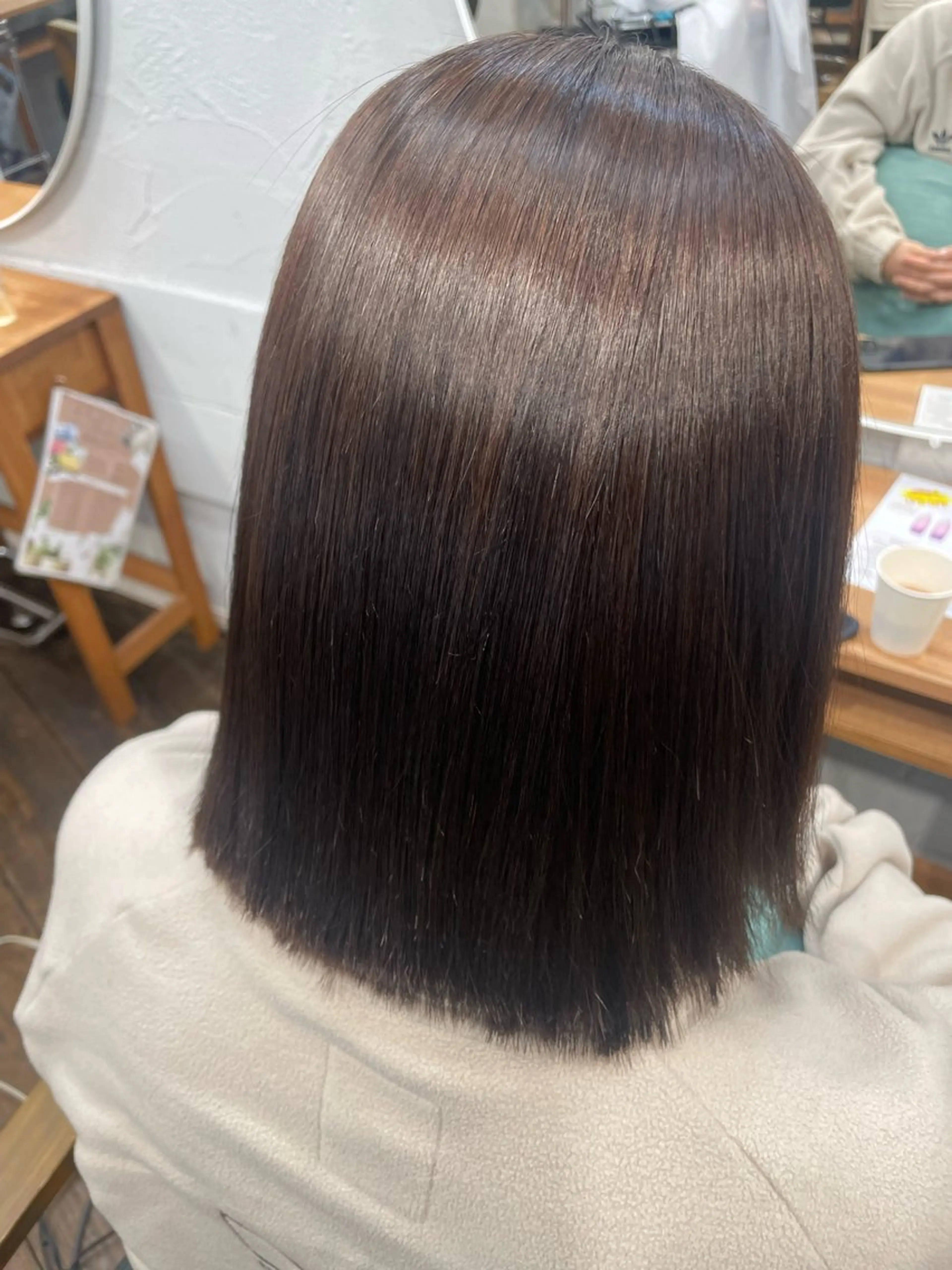 ミディアム 縮毛矯正 高橋 ユウタのヘアスタイル
