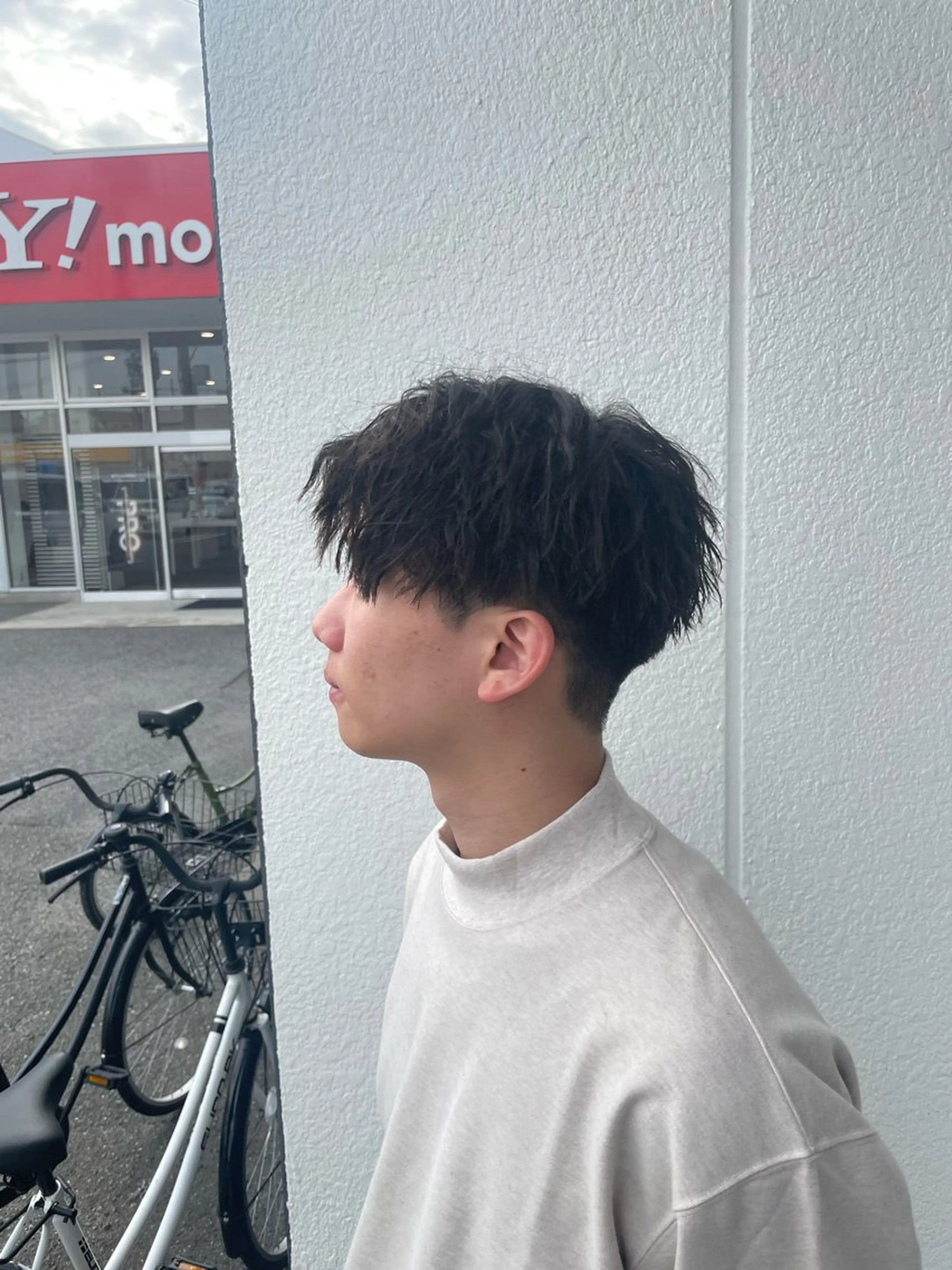 パーマ メンズ 庄 優馬のヘアスタイル