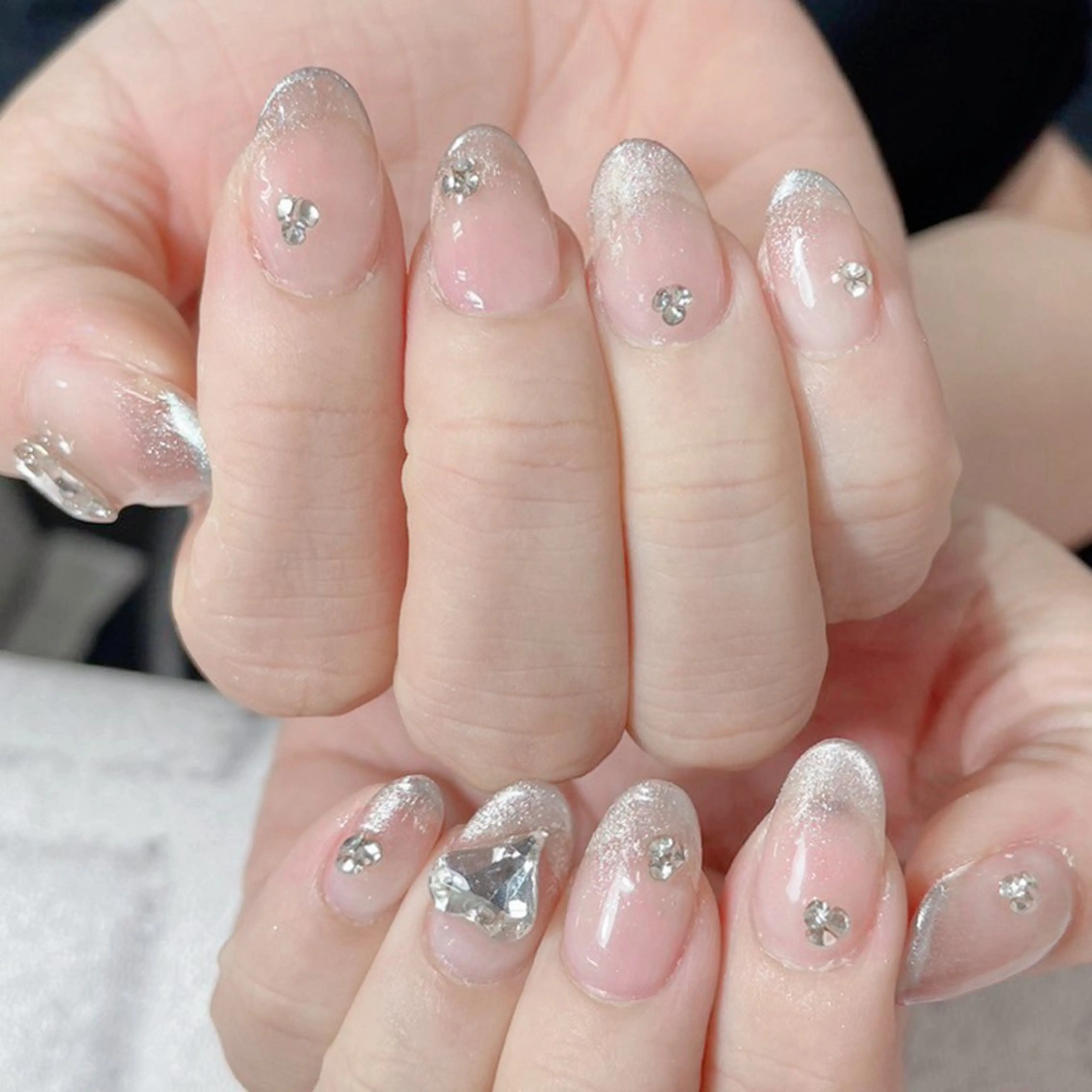 ネイル アートネイル オーロラネイル ガーリー キラキラネイル 韓国ネイル Diamond NAIL✨のネイルデザイン