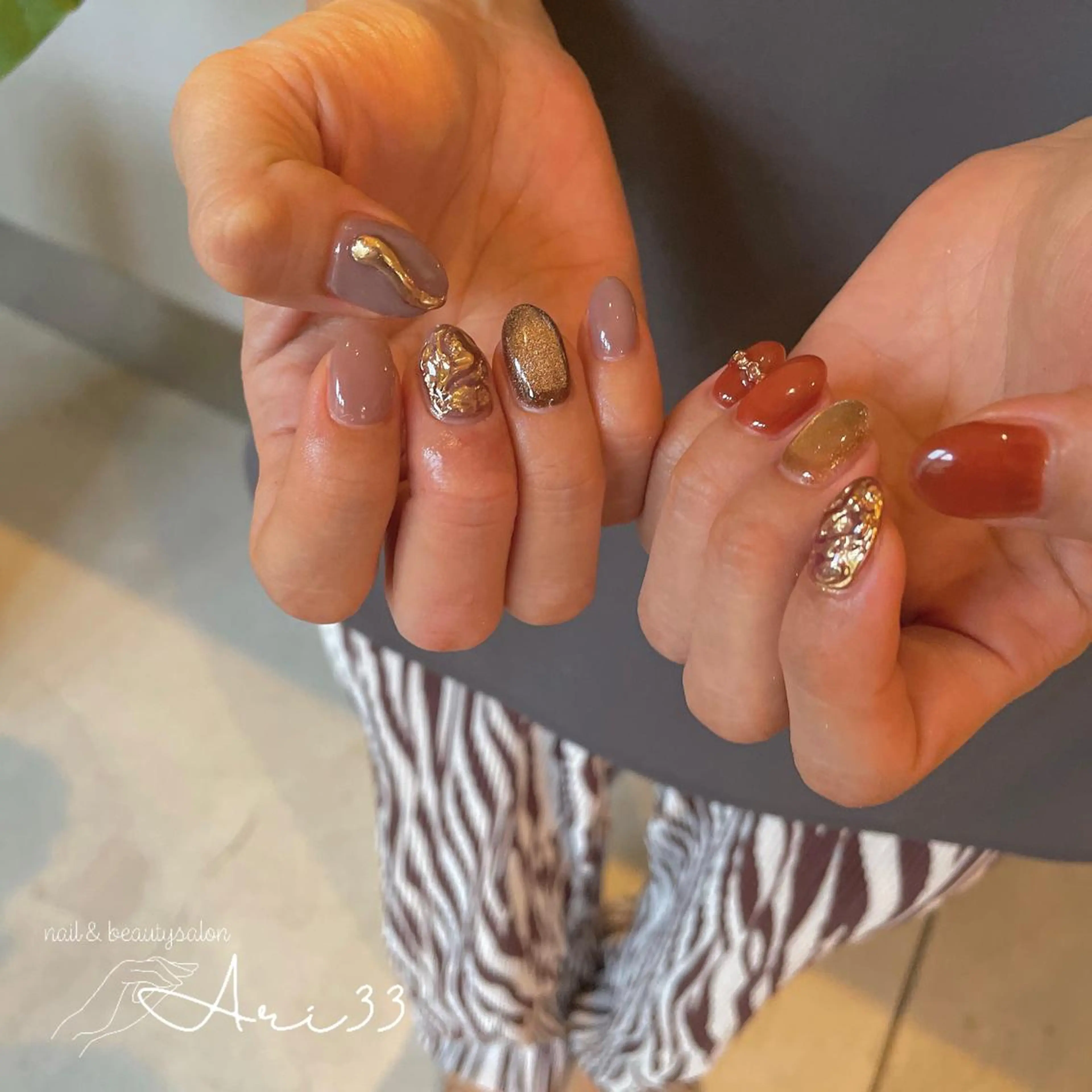 ネイル ハンドネイル プライベートサロン Ari33nailのネイルデザイン