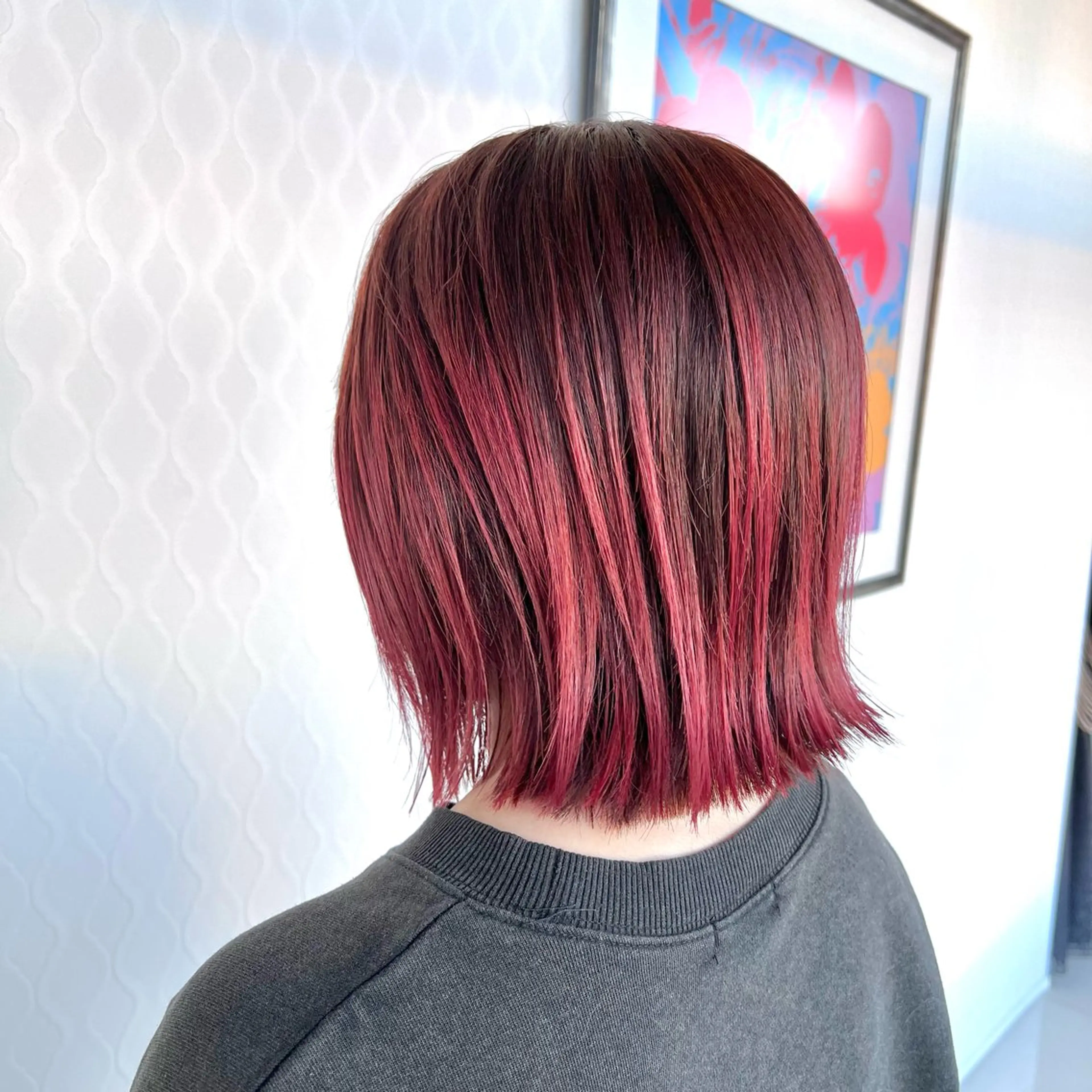 ミディアム カラー トリートメント 大石 祐那のヘアスタイル