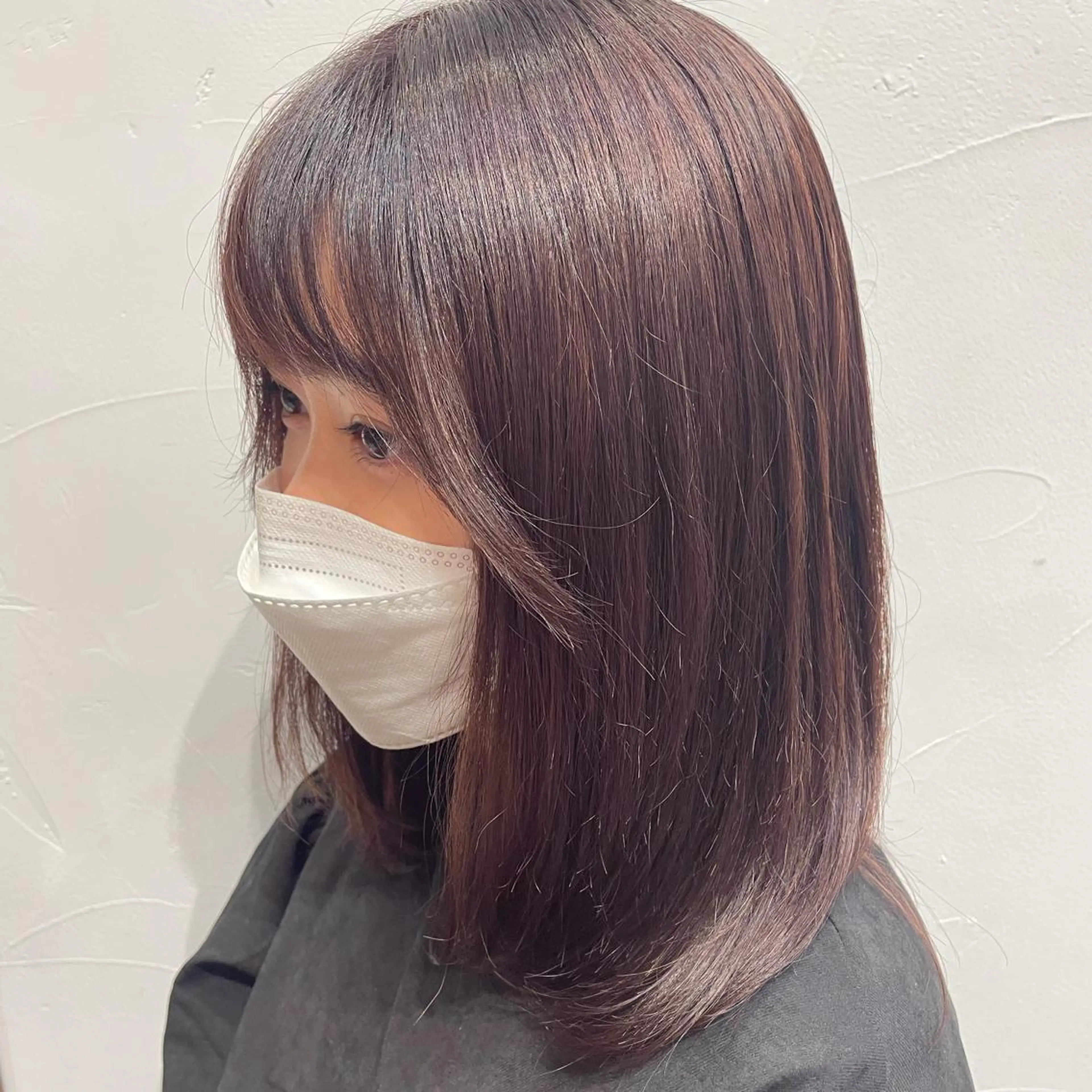 カラー ブラウンカラー ピンクカラー 🍒ばばみさき 🍒のヘアスタイル