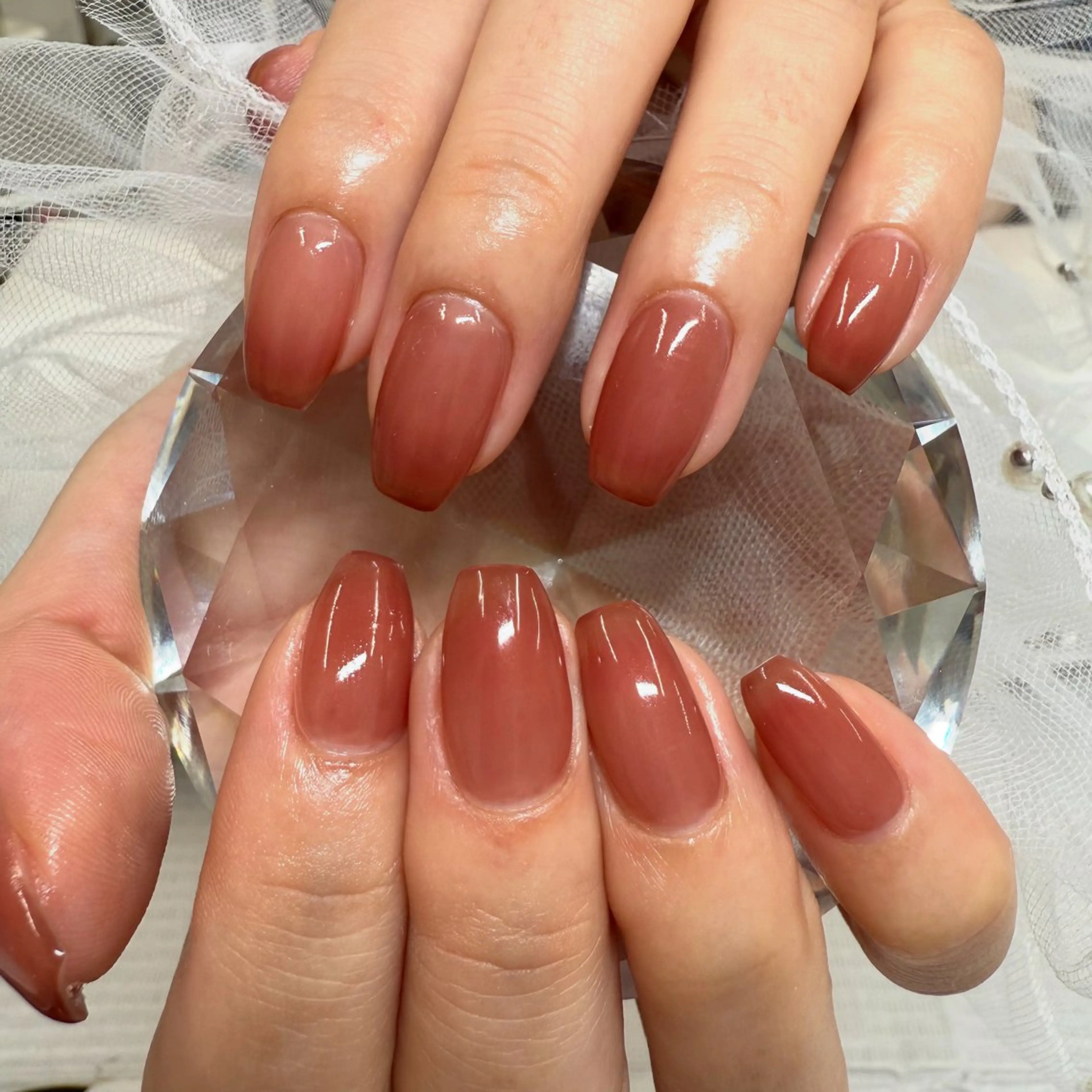 ネイル グラデーション ワンカラーネイル Amie NAILのネイルデザイン