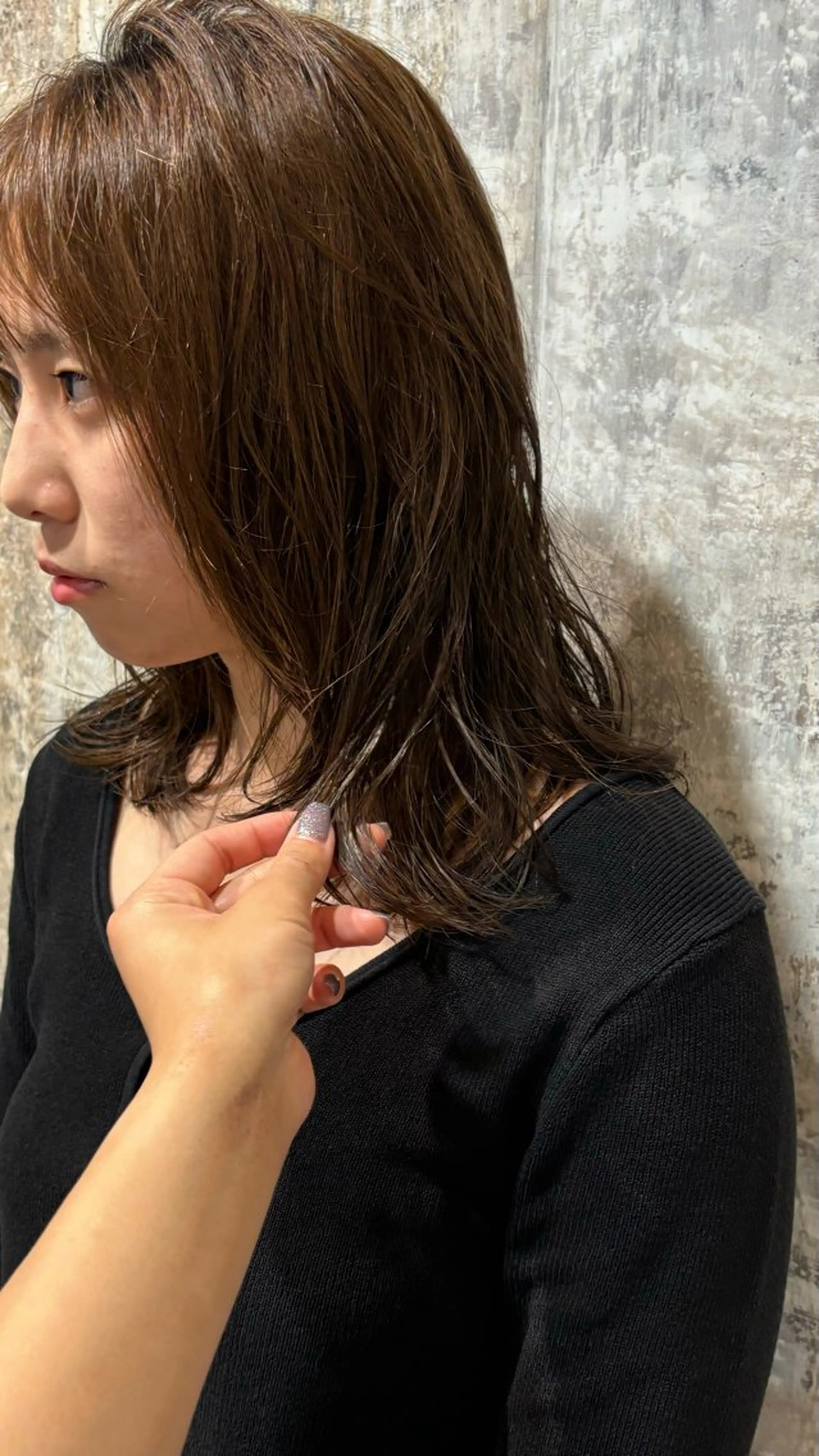 パーマ Elme所属・デビュー前割引中🔥 平口はのんのヘアスタイル