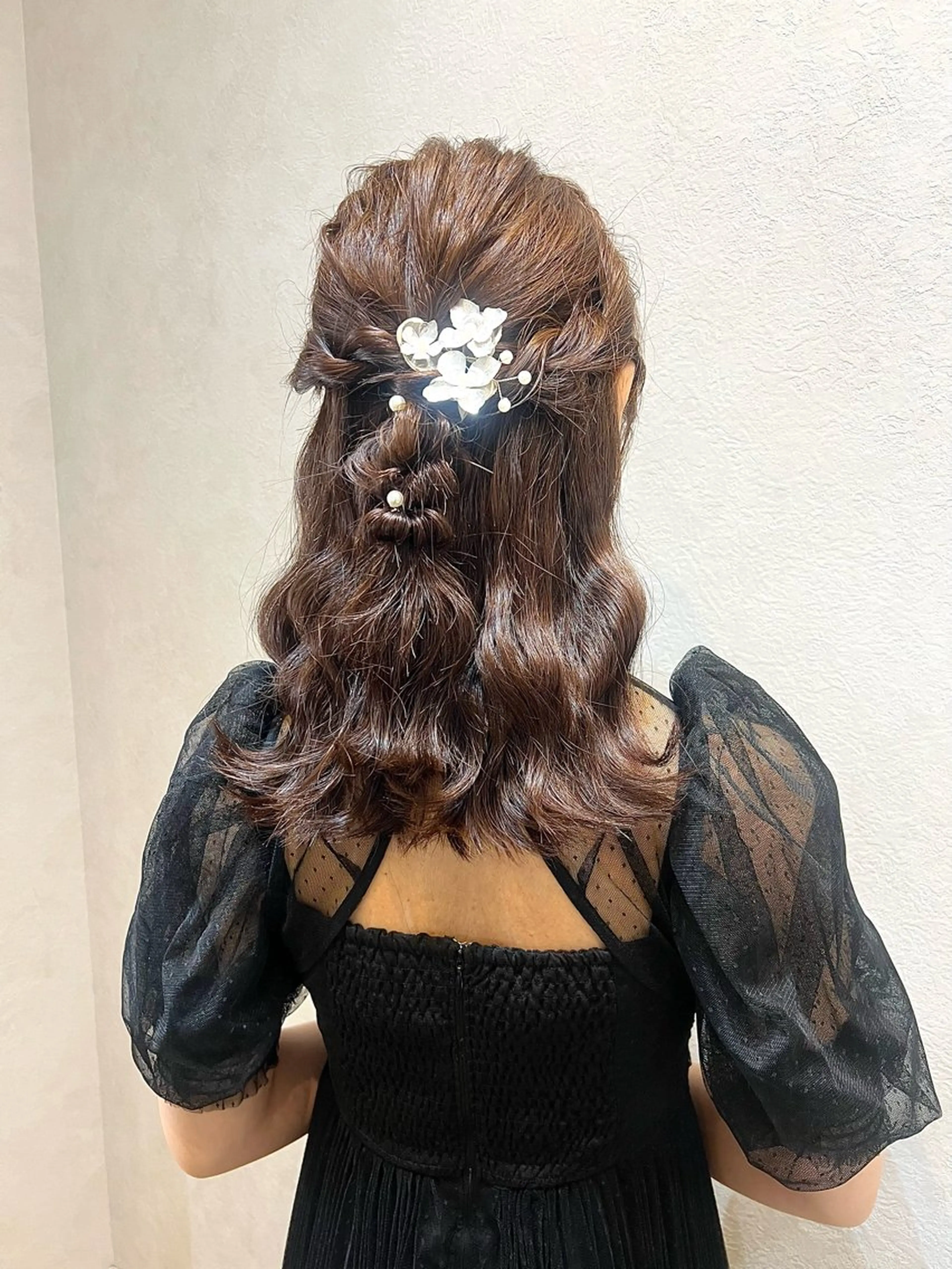 ロング ヘアセット 濱野 梨奈のヘアスタイル