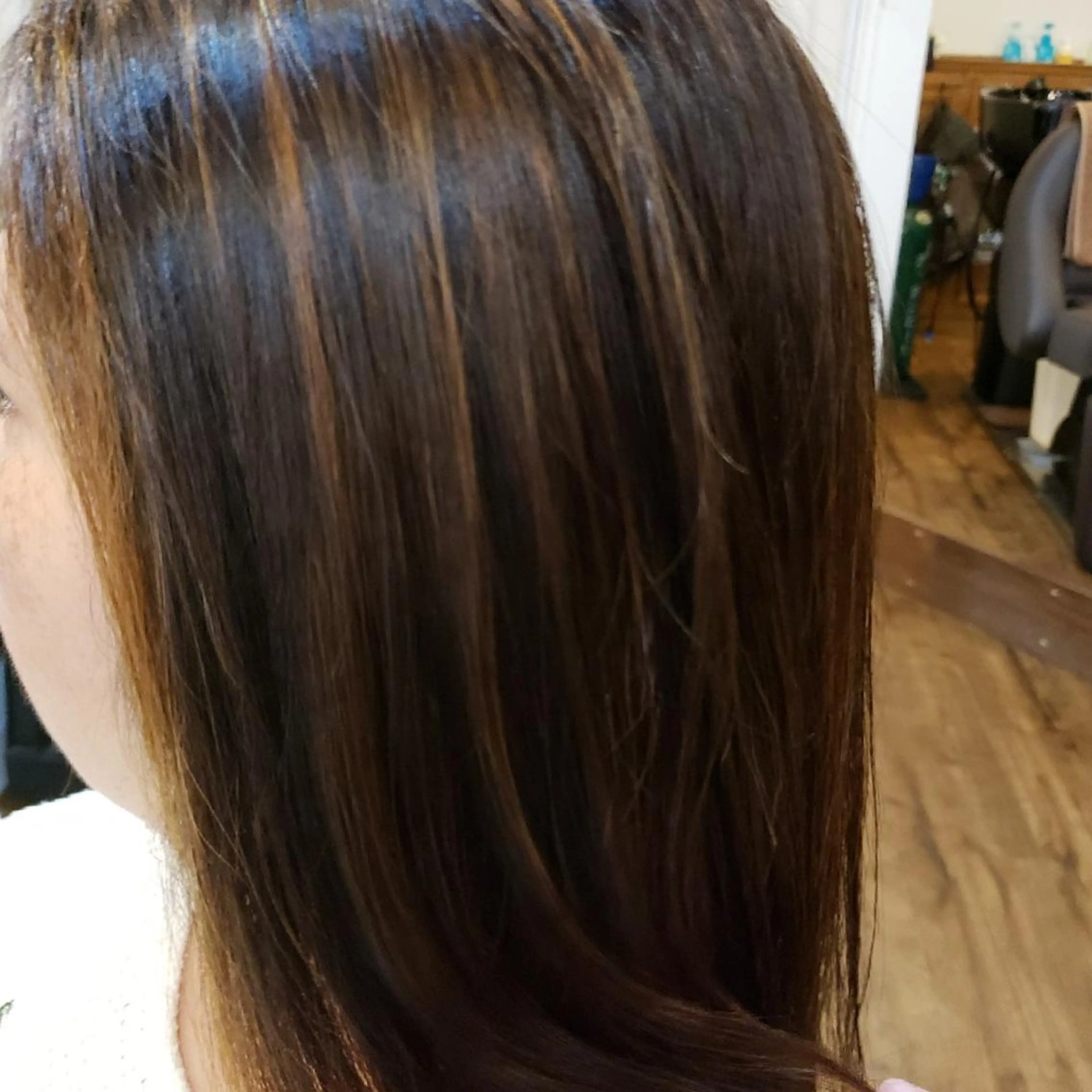 カラー ロング パーマ AngeBay.NaHa所属・饒平名 知也のヘアスタイル