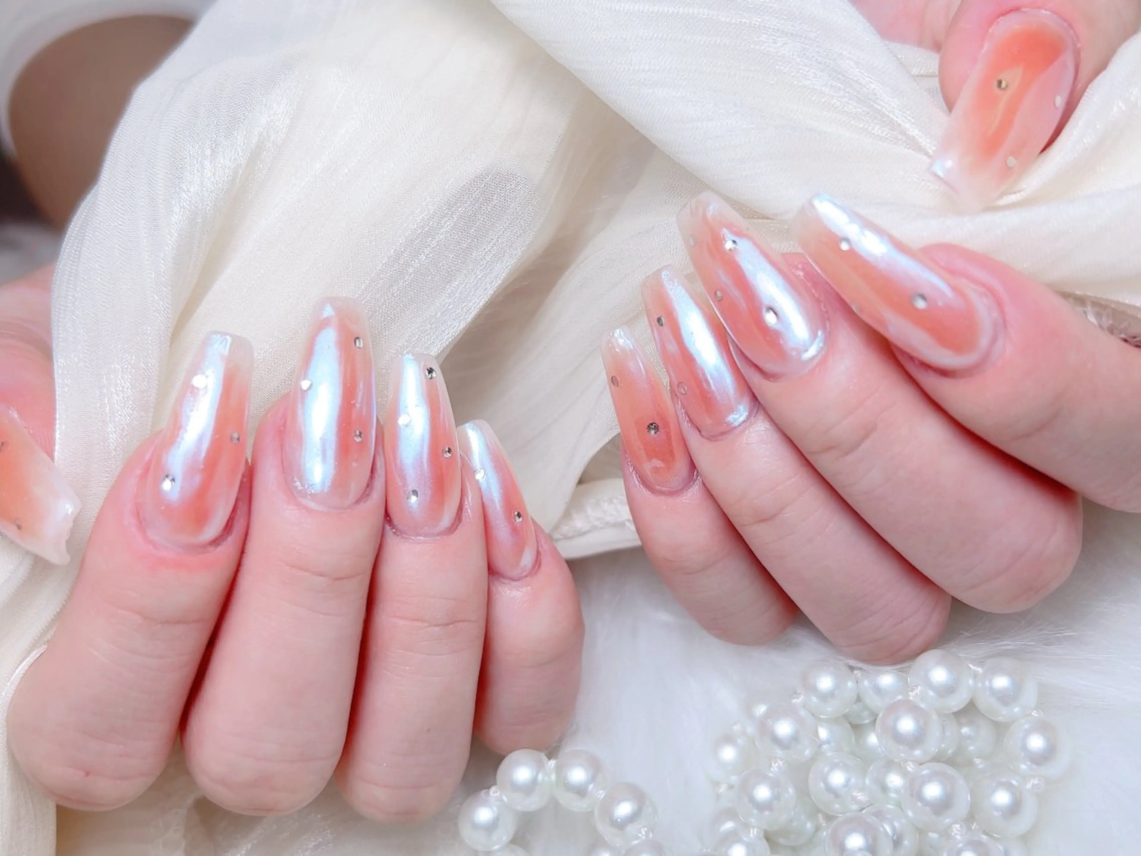 ネイル ハンドネイル M🌷nail 長さだし専門店のネイルデザイン