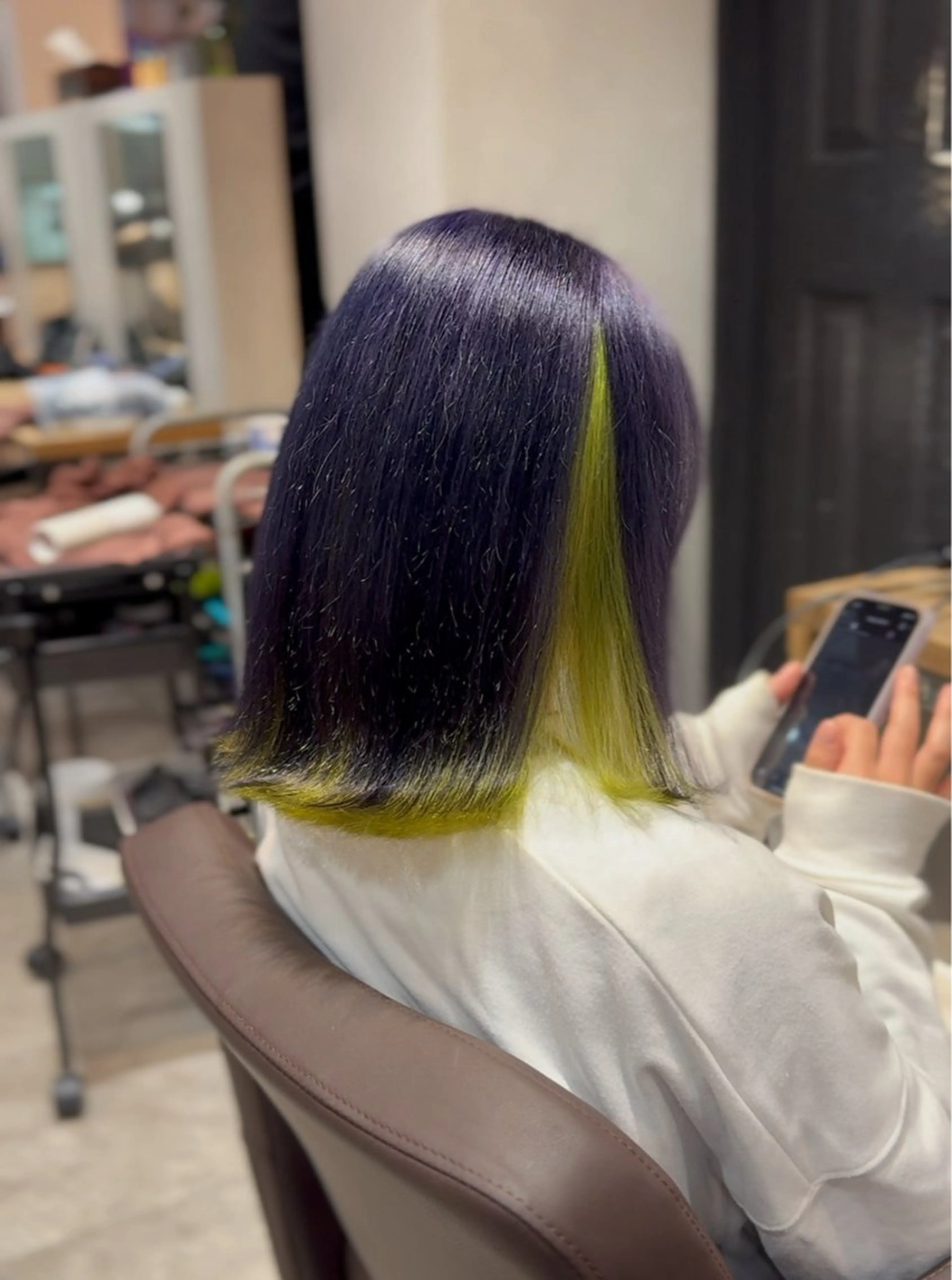 ミディアム カラー バイオレットカラー ヘアカラー トリートメント 👾TAMURA MAAYA👾のヘアスタイル