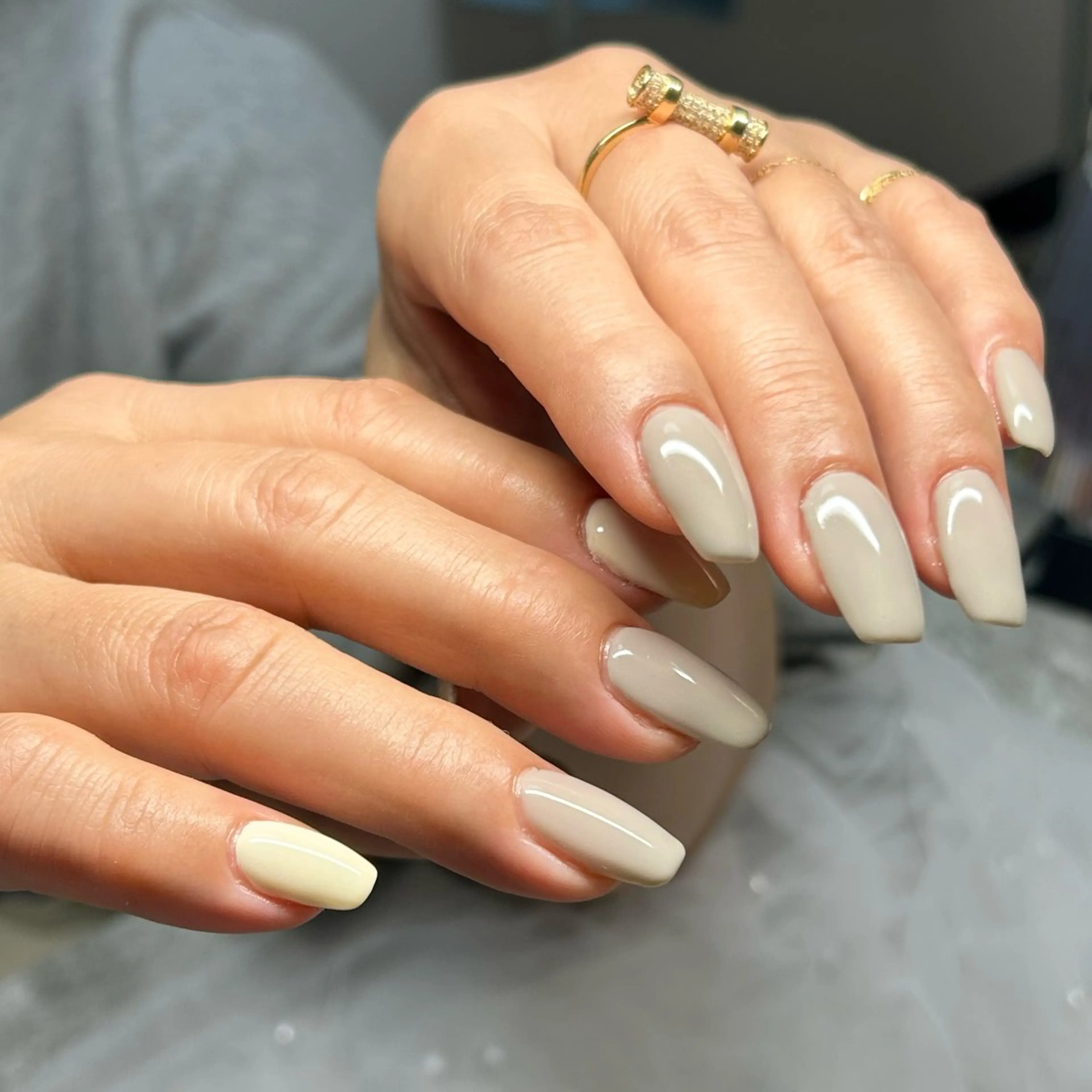 ネイル ワンカラーネイル ハンドネイル ten nail salon　かえでのネイルデザイン